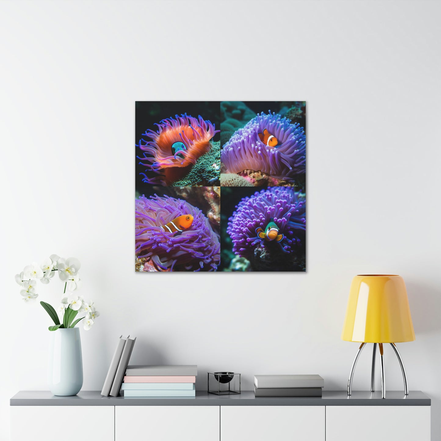 Canvas Gallery Wraps Anemone Clown 4 Pack