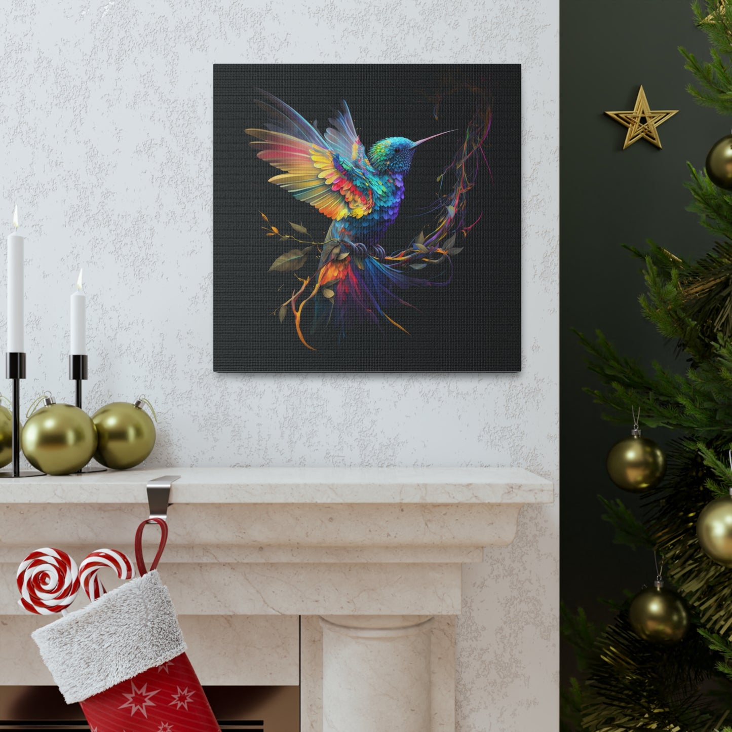 Colorful hummingbird flair