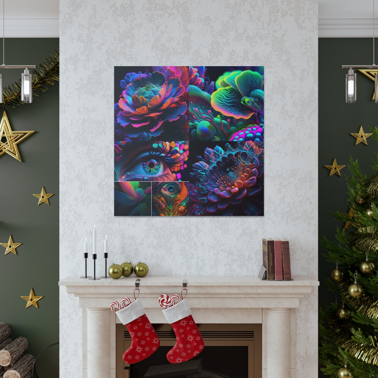 Canvas Gallery Wraps Neon Florescent Glow