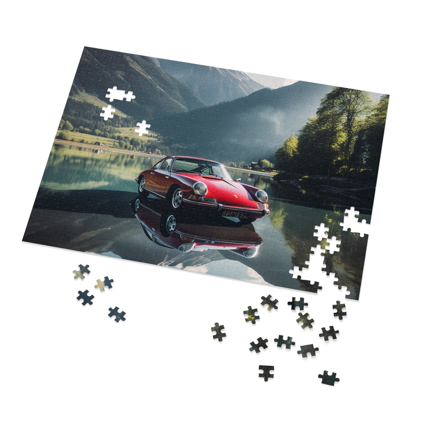 Jigsaw Puzzle (30, 110, 252, 500,1000-Piece) Porsche Lake 3