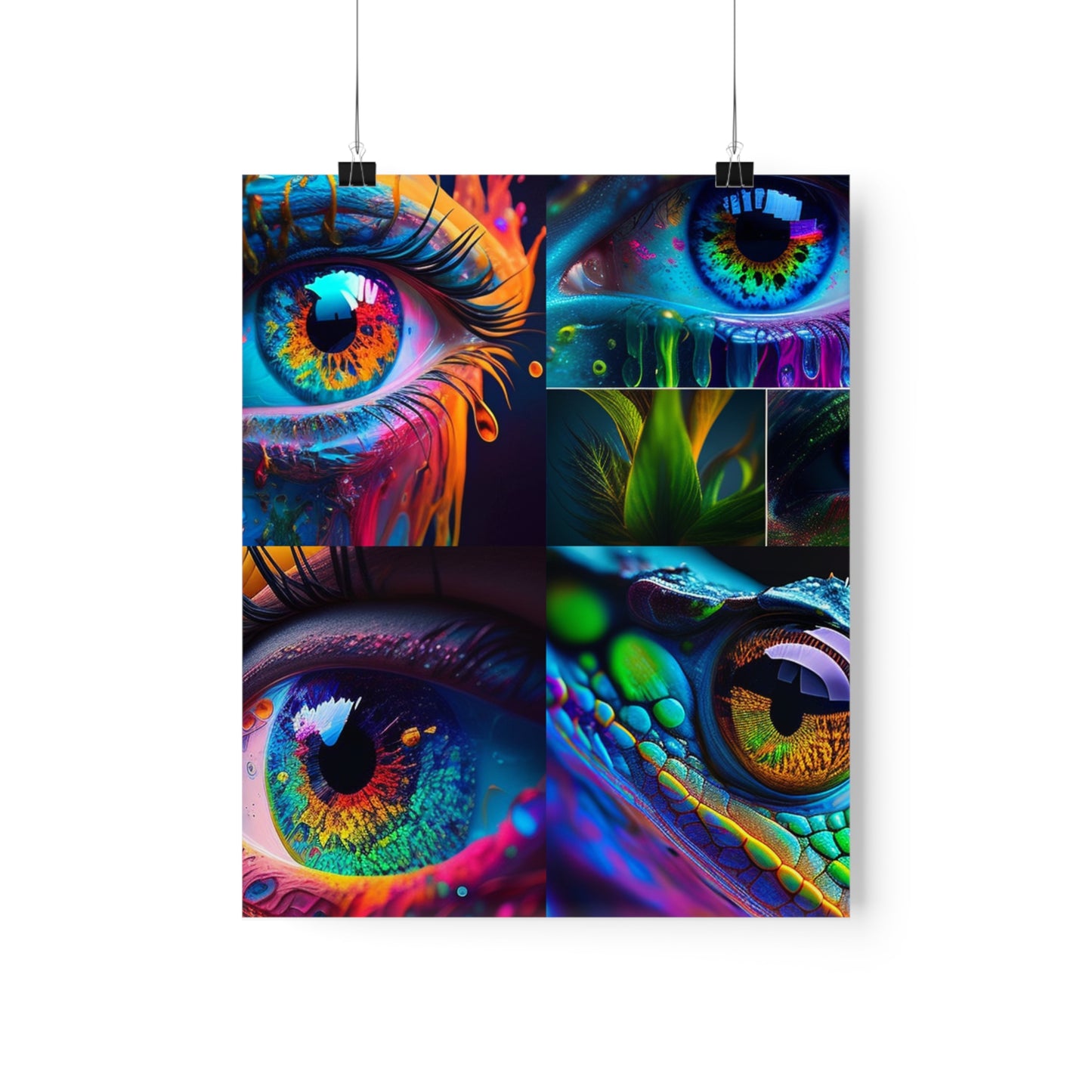 Premium Matte Vertical Posters Macro Eye Photo 5