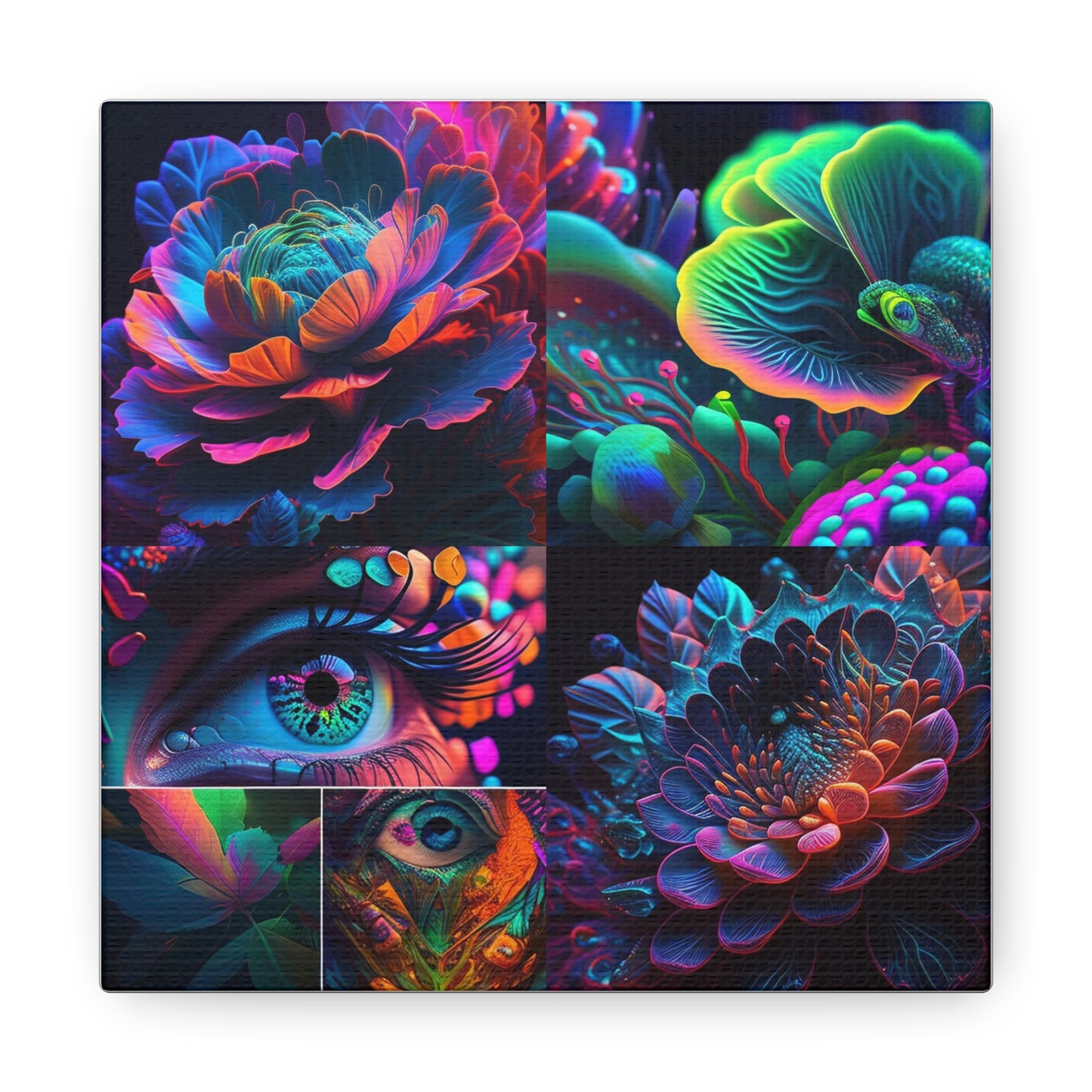 Canvas Gallery Wraps Neon Florescent Glow