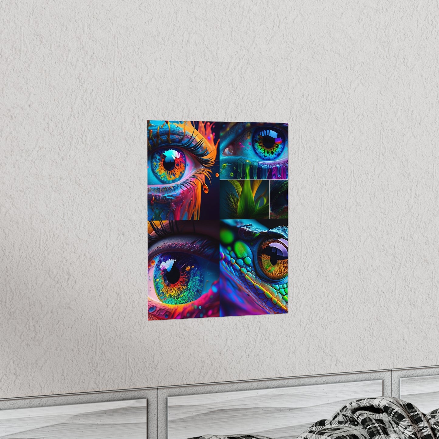 Premium Matte Vertical Posters Macro Eye Photo 5