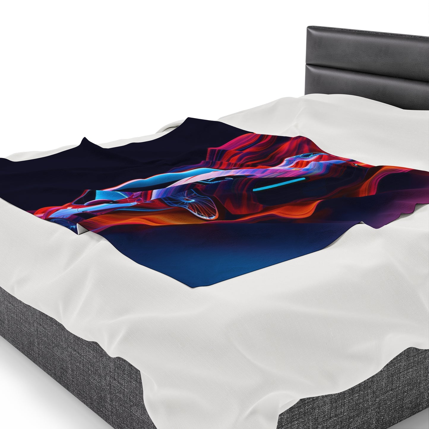 Velveteen Plush Blanket Porsche Water Fusion 4