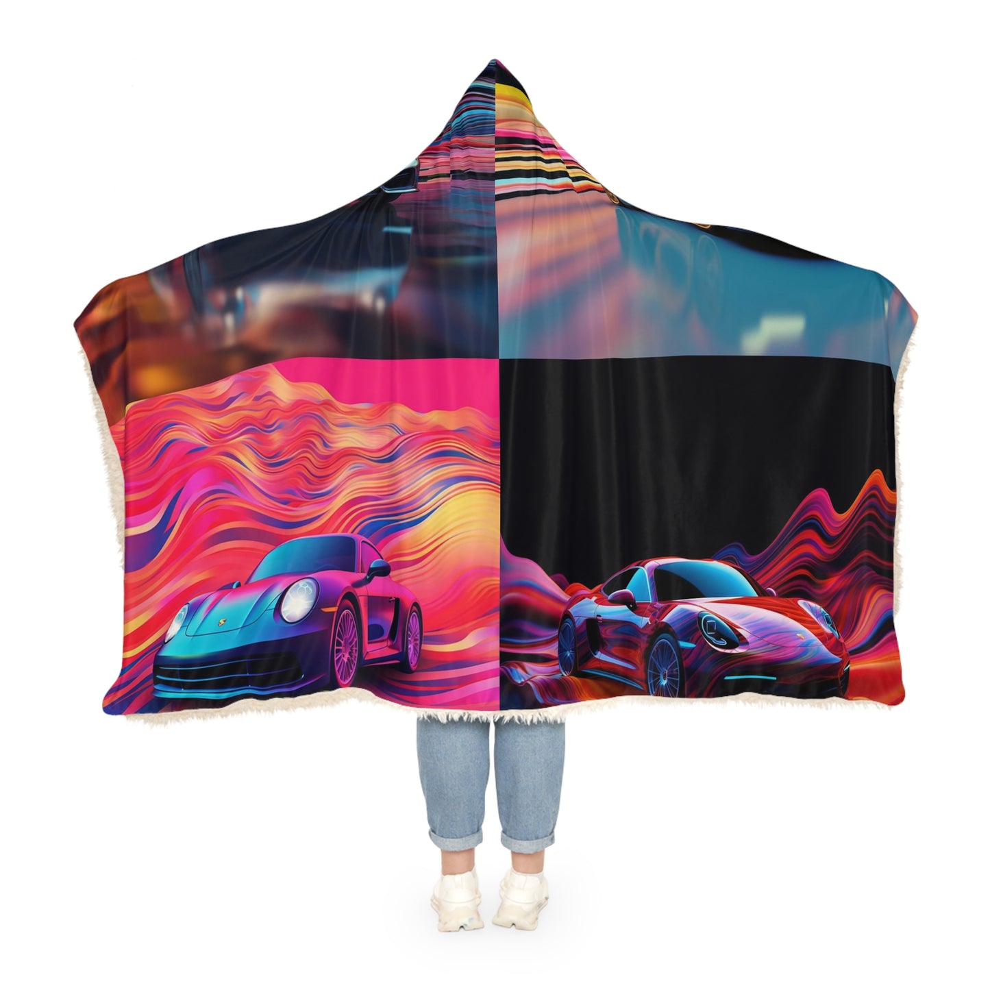 Snuggle Hooded Blanket Porsche Water Fusion 5