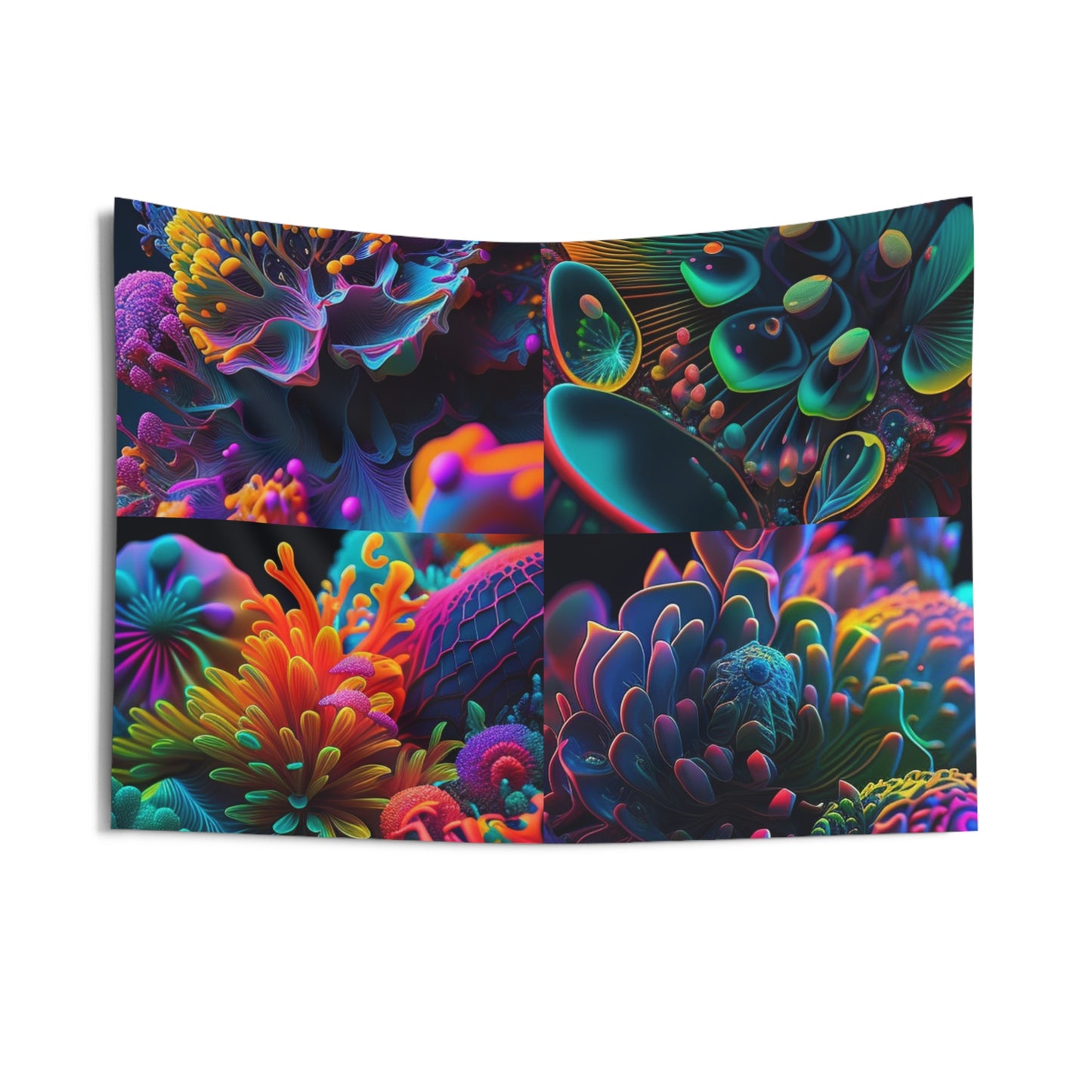 Indoor Wall Tapestries Ocean Life Macro 5