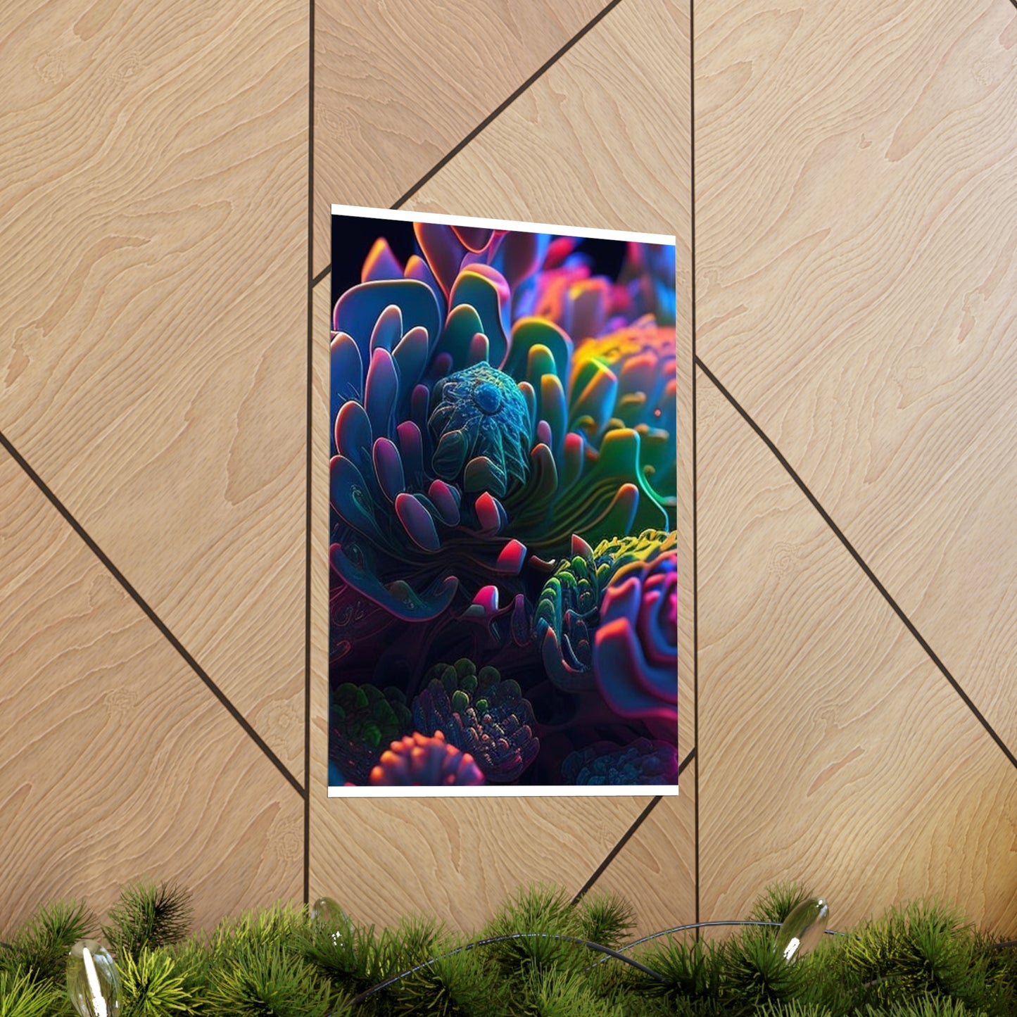 Premium Matte Vertical Posters Ocean Life Macro 4