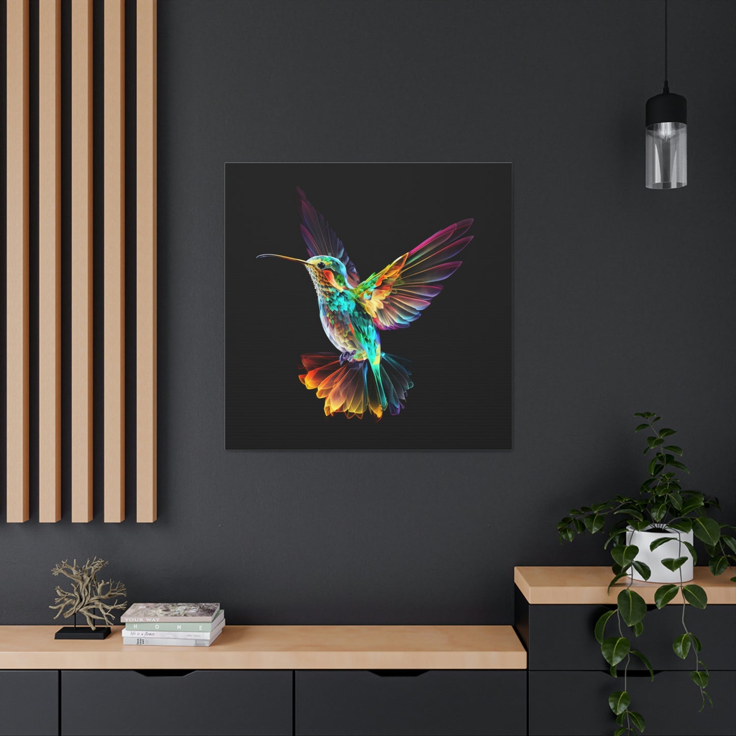 Hummingbird florescent glow