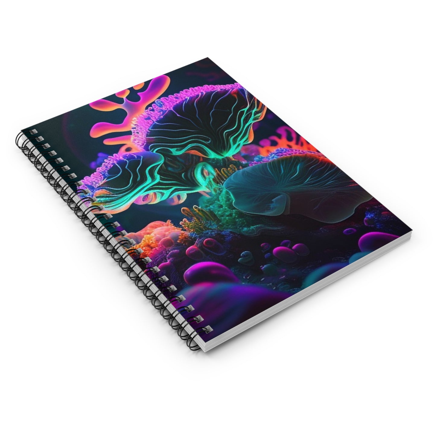 Spiral Notebook - Ruled Line Macro Coral Reef 4