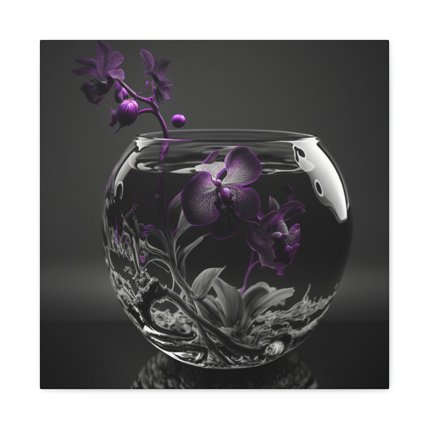 orchid purple glass 3