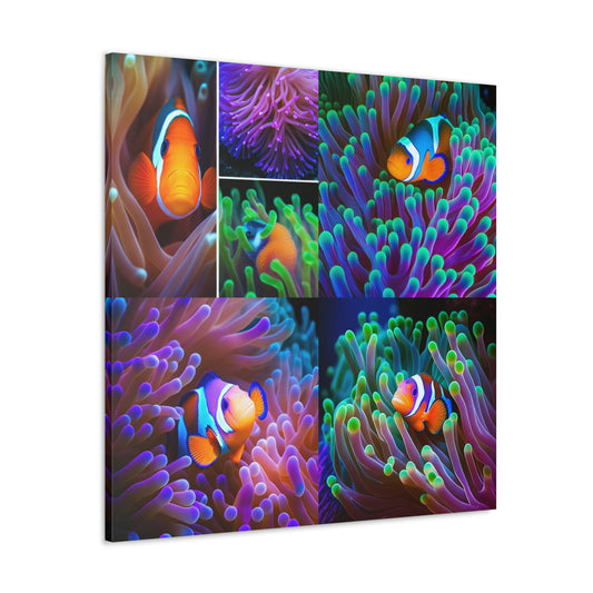 Canvas Gallery Wraps Clownfish Anemone 4 Pack
