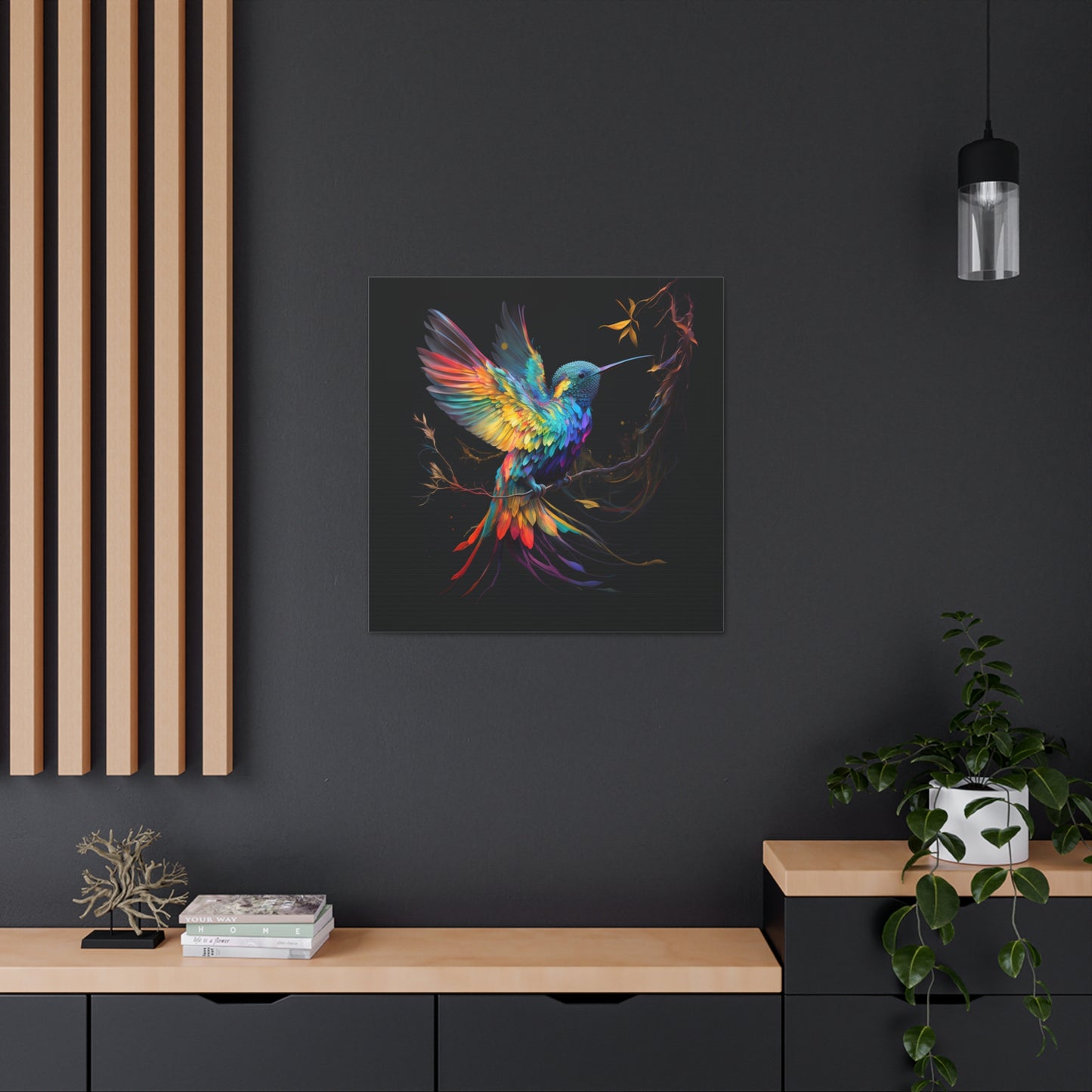 Colorful hummingbird flair
