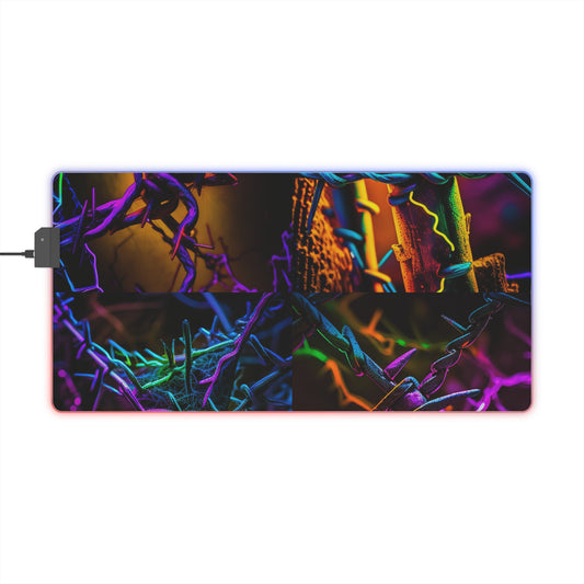 LED Gaming Mouse Pad Macro Neon Barb