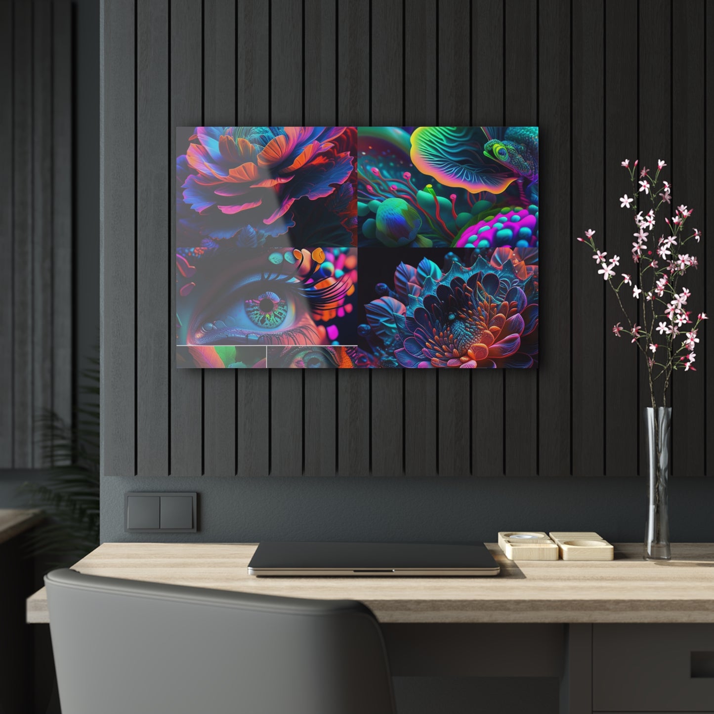 Acrylic Prints Neon Florescent Glow