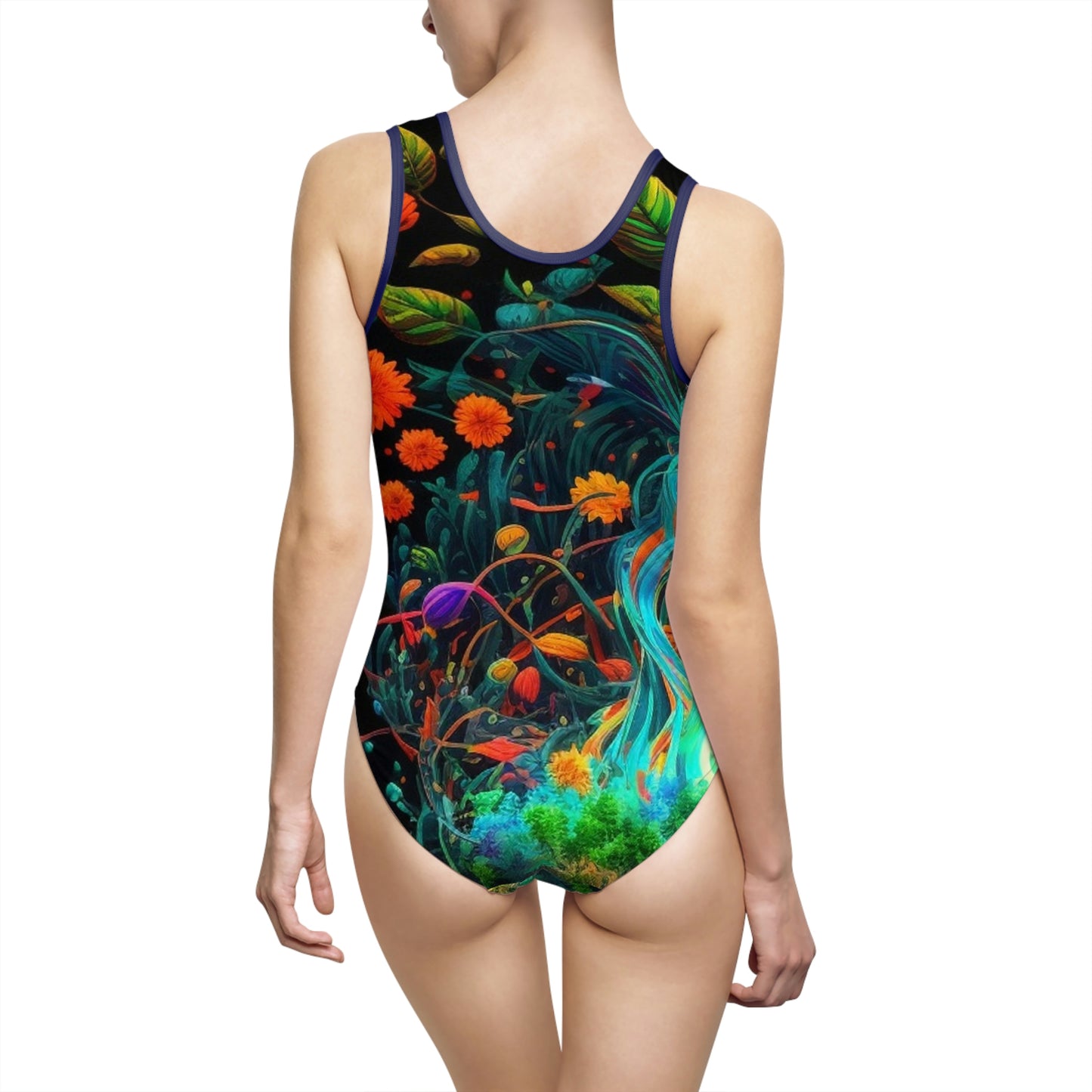 Women's Classic One-Piece Swimsuit (AOP) influence on global 3.1