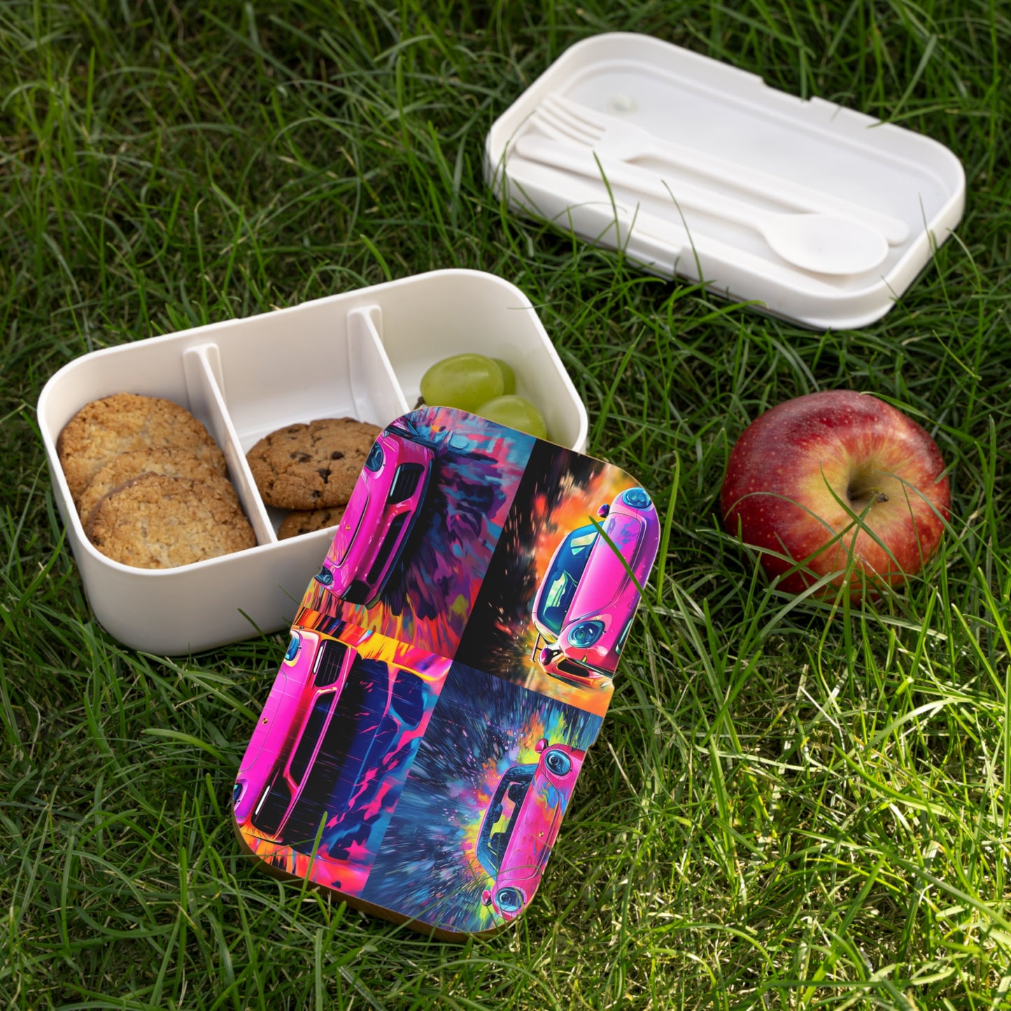 Bento Lunch Box Pink Porsche water fusion 5