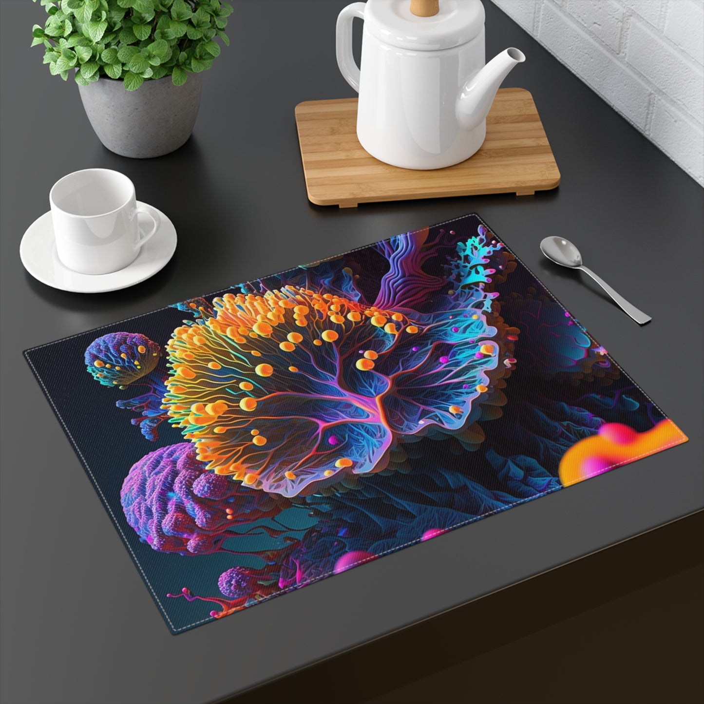 Placemat, 1pc Ocean Life Macro 1