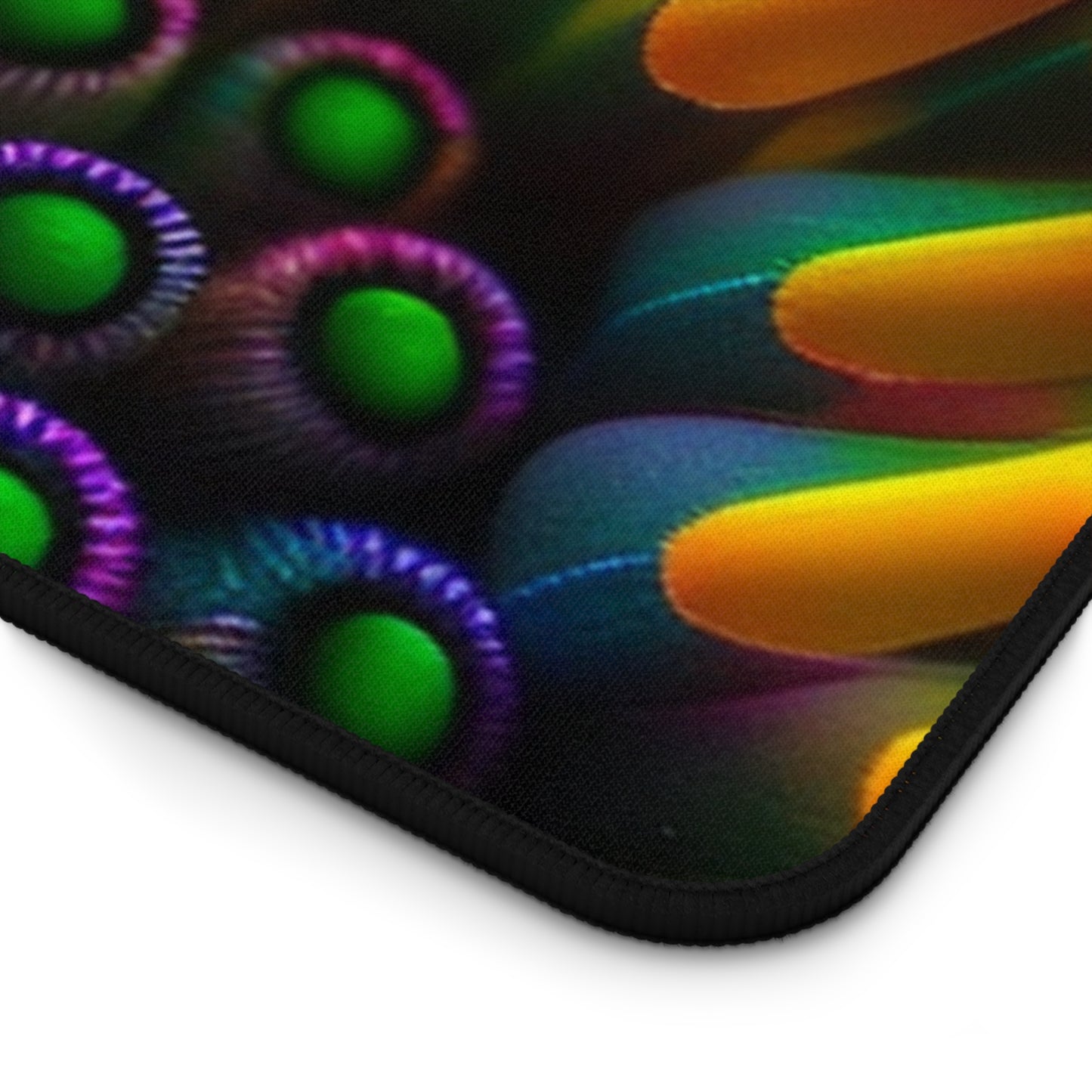 Desk Mat Macro Cactus neon square 4 pack