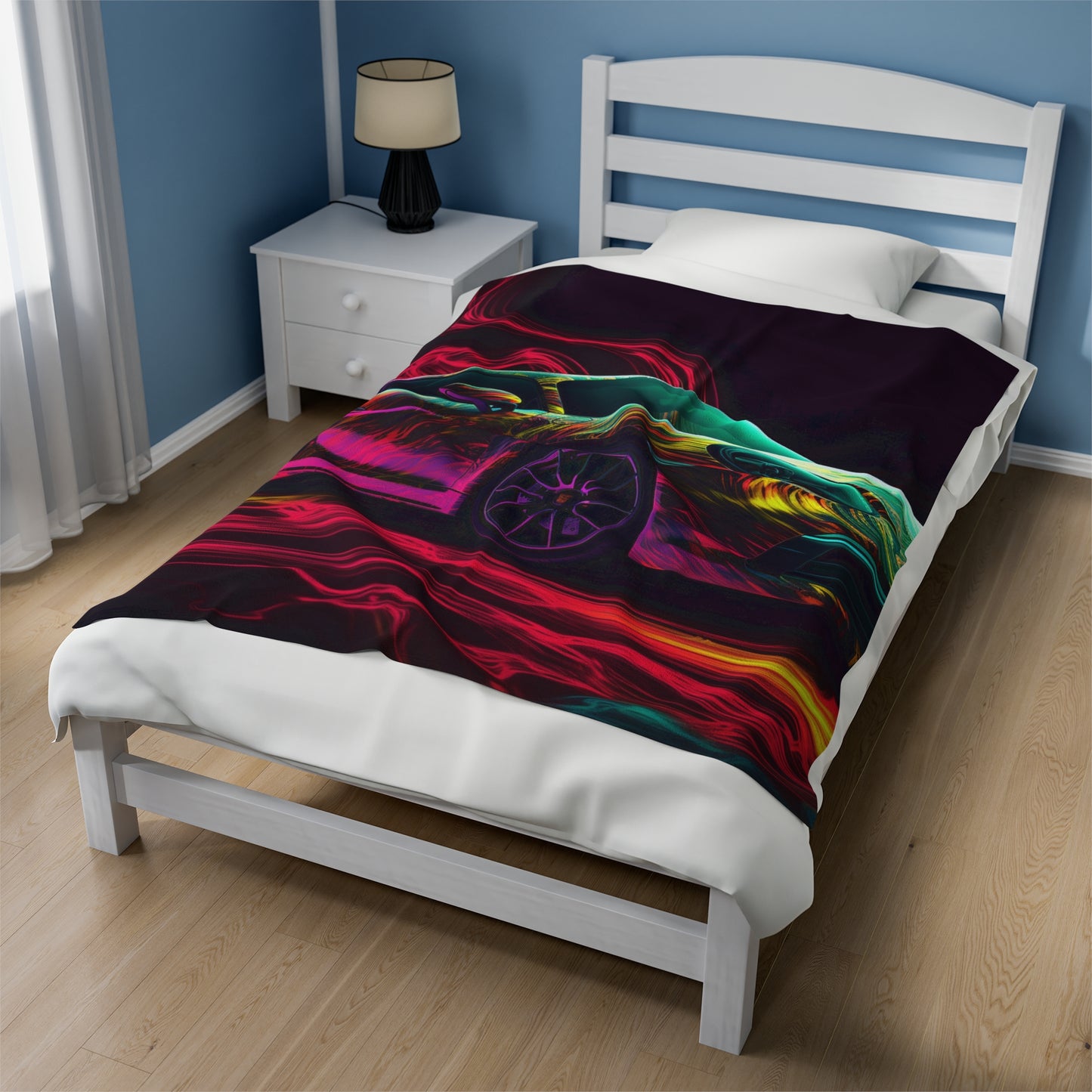 Velveteen Plush Blanket Porsche Flair 1