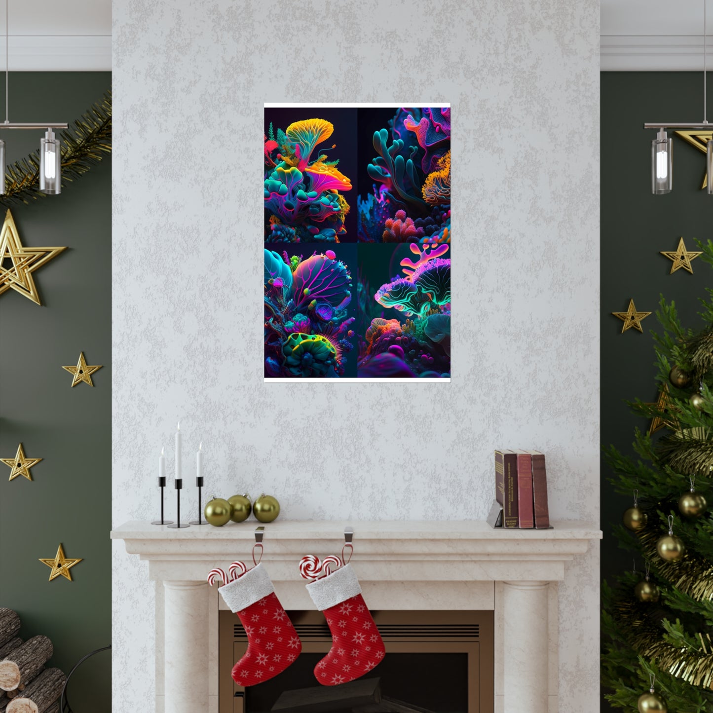 Premium Matte Vertical Posters Macro Coral Reef 5