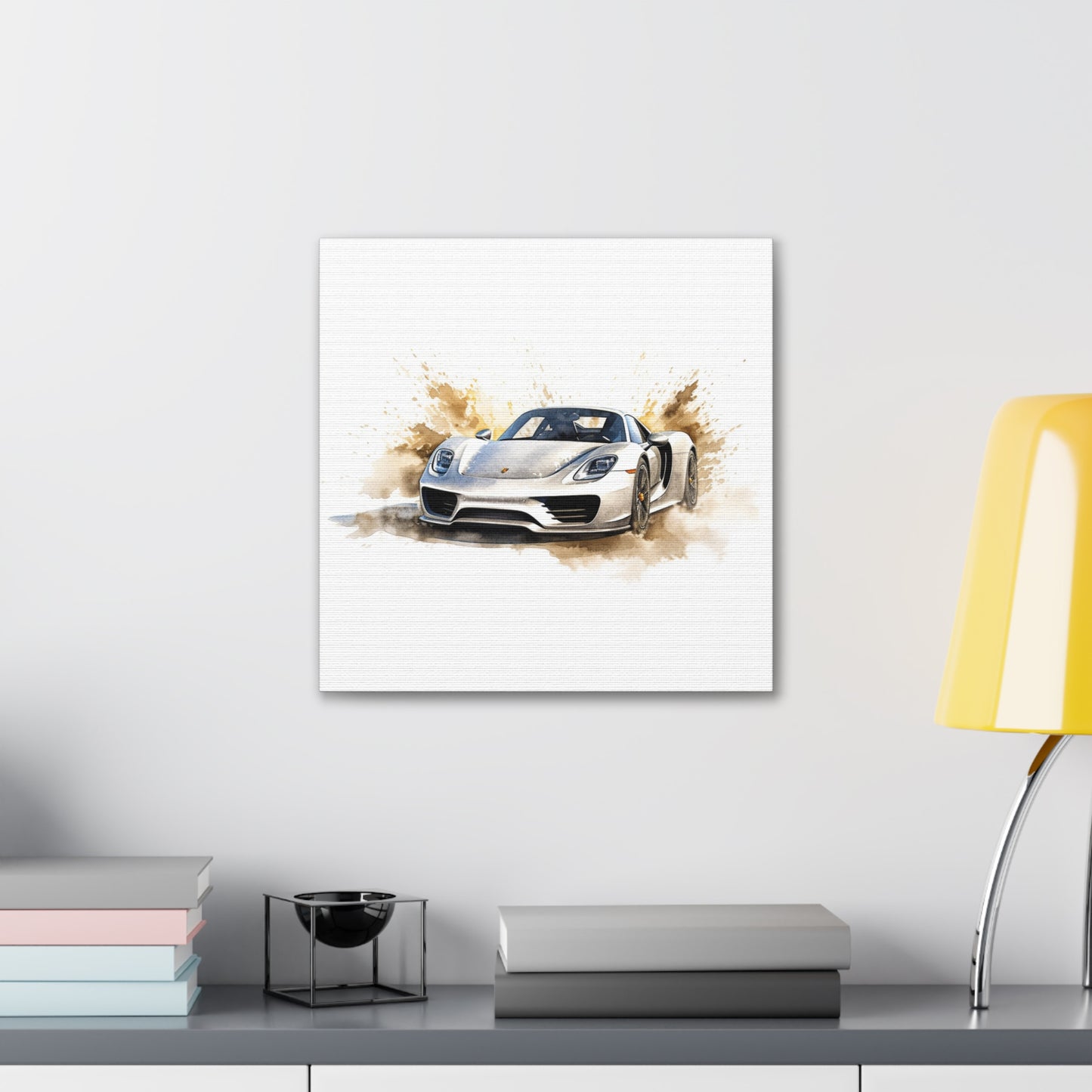 Canvas Gallery Wraps 918 Spyder with white background driving fast on water 2