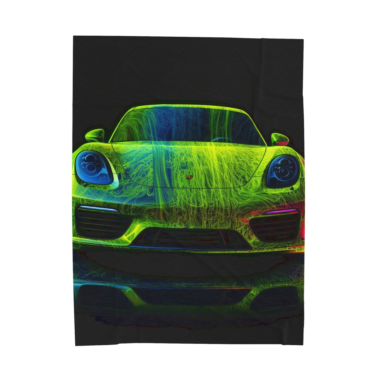 Velveteen Plush Blanket Porsche Flair 3