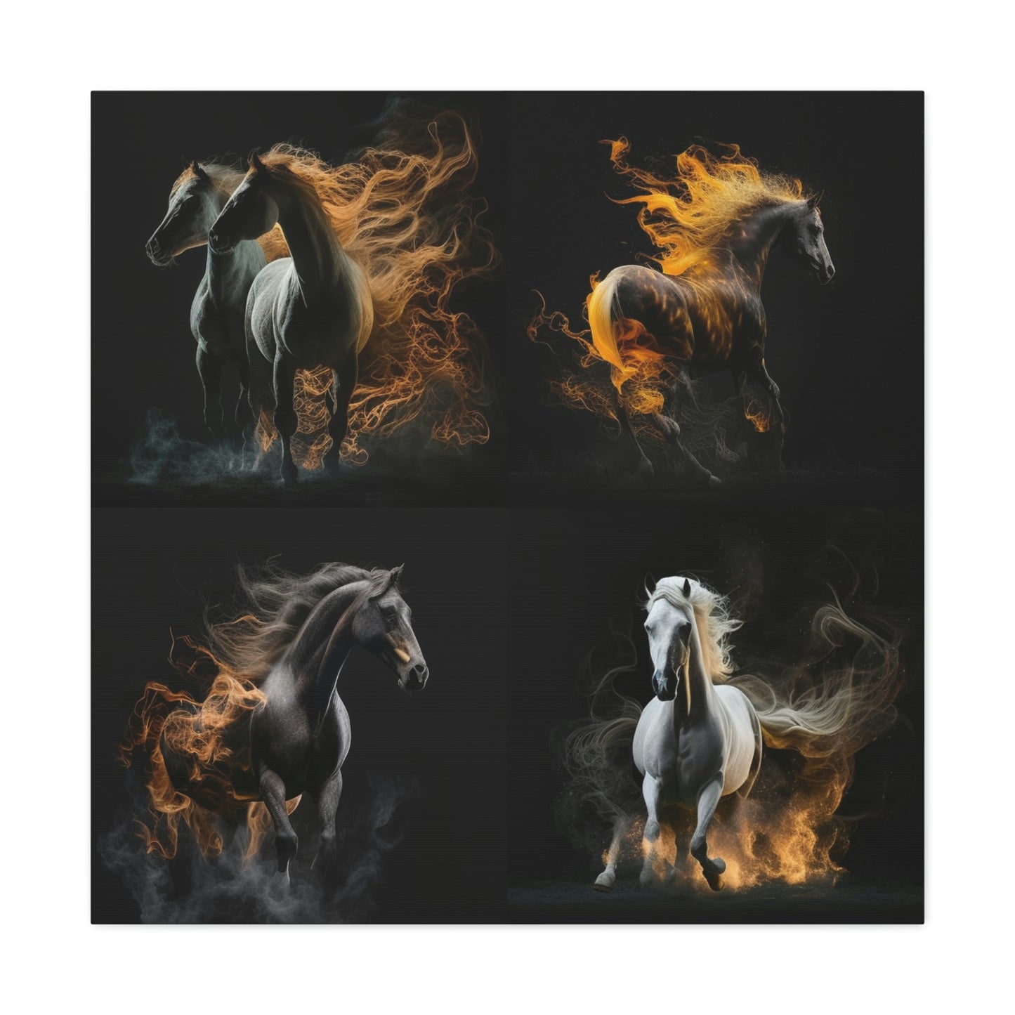 Canvas Gallery Wraps Fire Mane 4 Pack