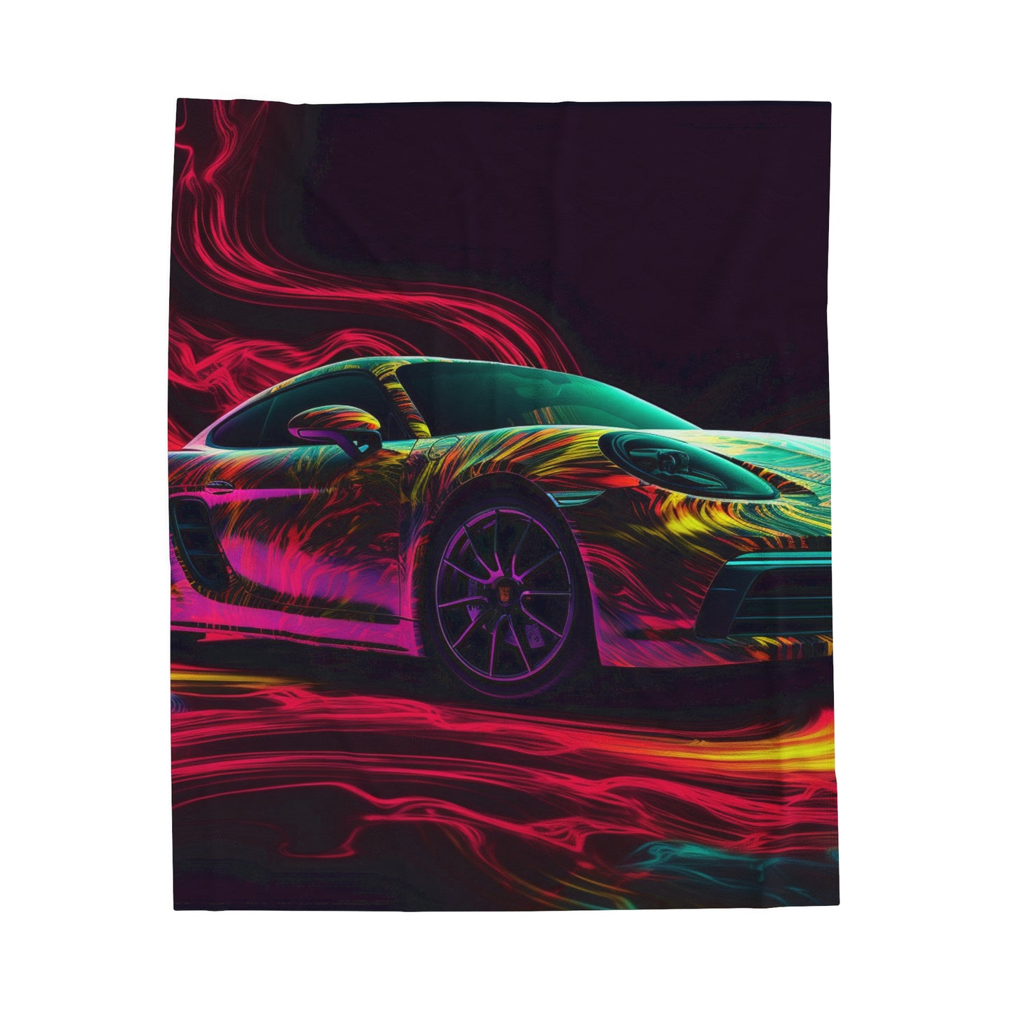 Velveteen Plush Blanket Porsche Flair 1