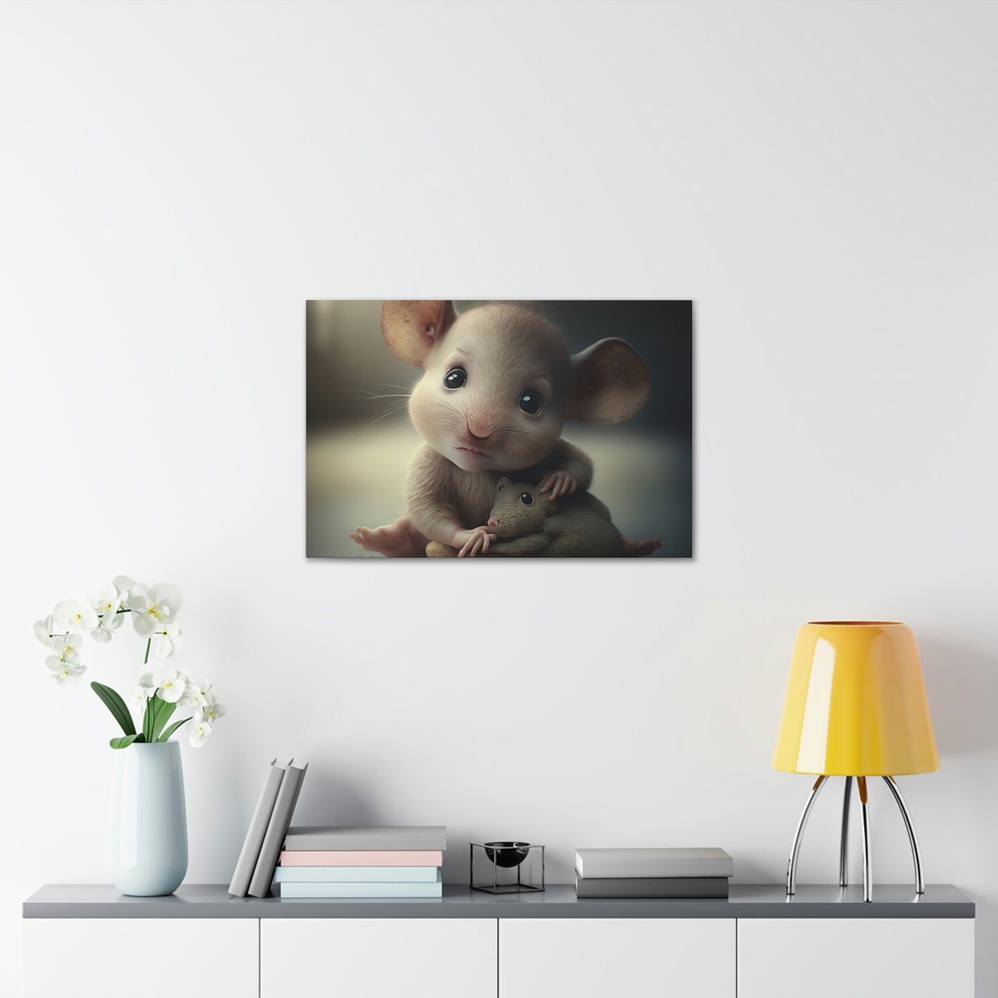 Baby mouse with doll