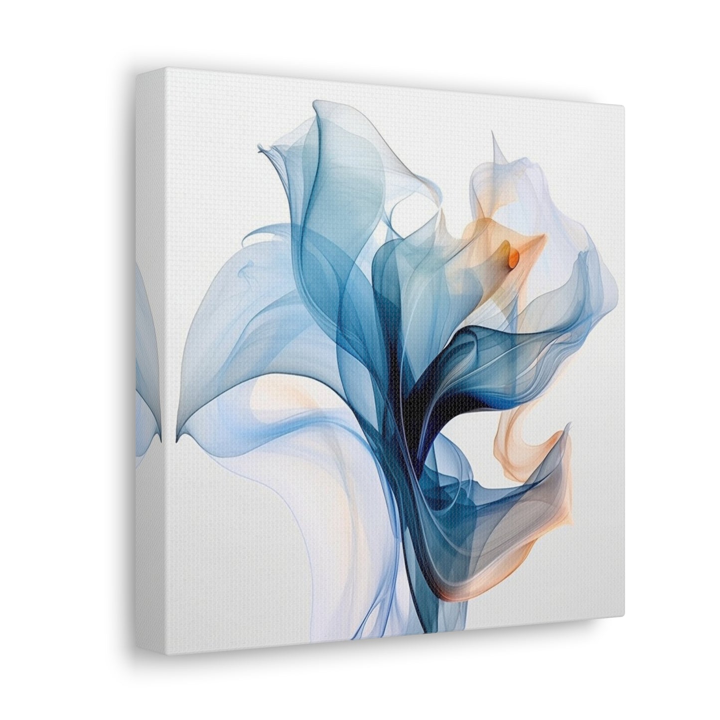 Canvas Gallery Wraps Blue Tluip Abstract 3
