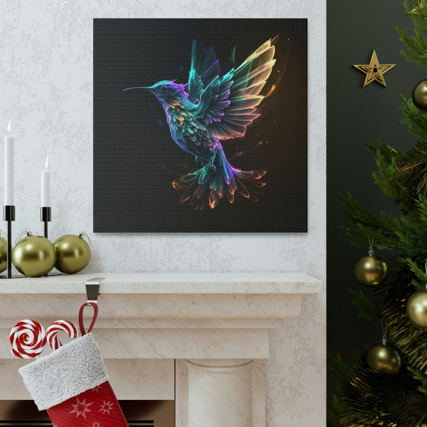 Hummingbird florescent glow