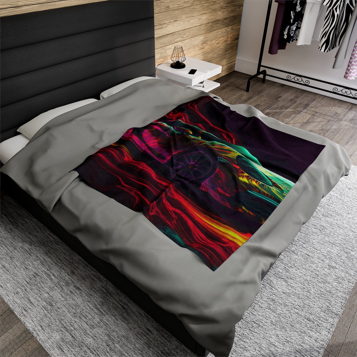 Velveteen Plush Blanket Porsche Flair 1