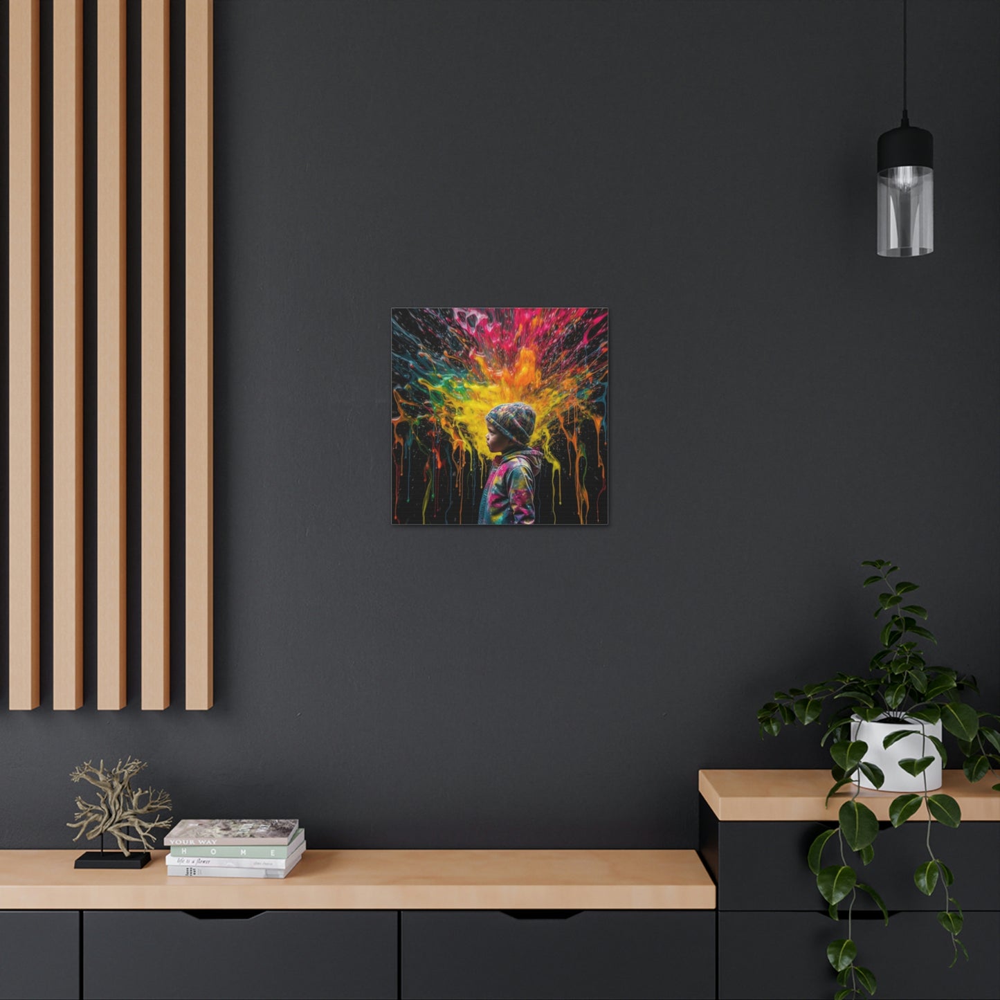 Canvas Gallery Wraps Kid Color Rain 3