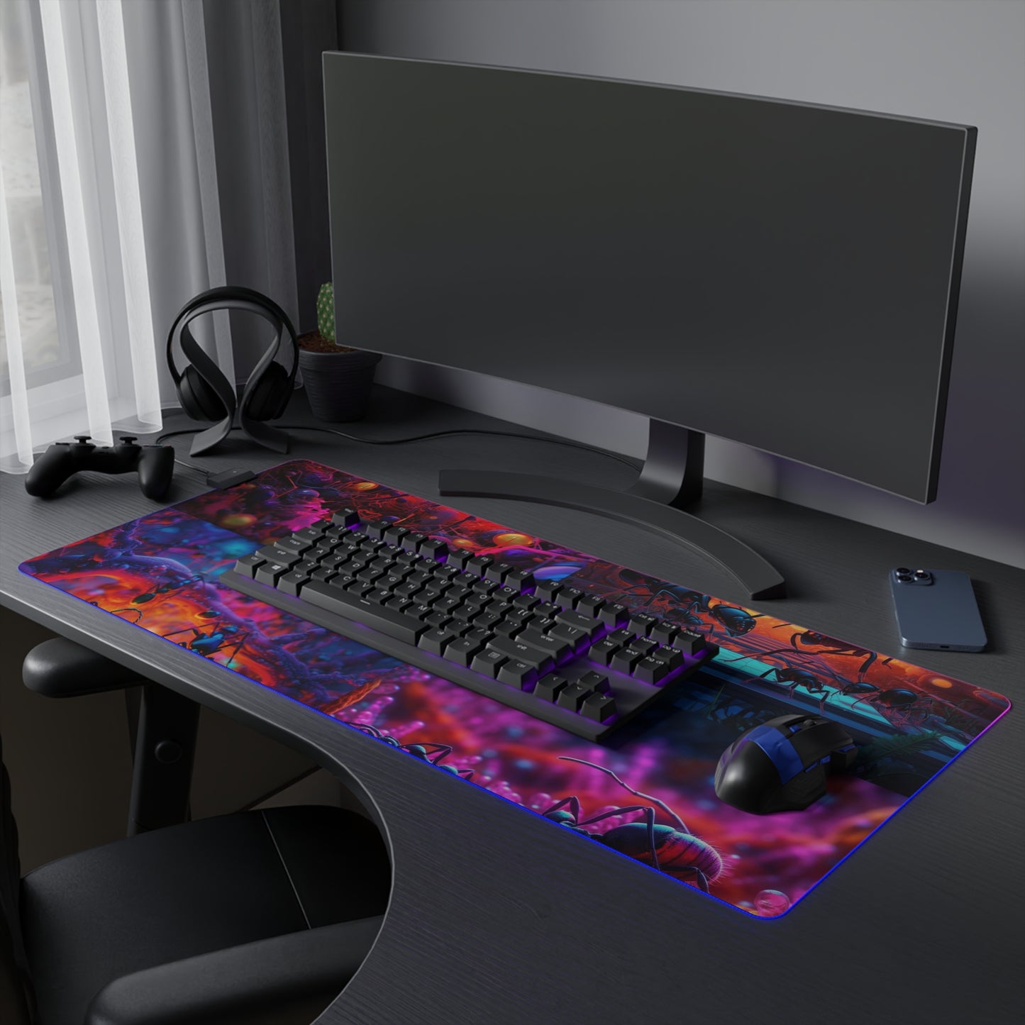 LED Gaming Mouse Pad Ants Home 5