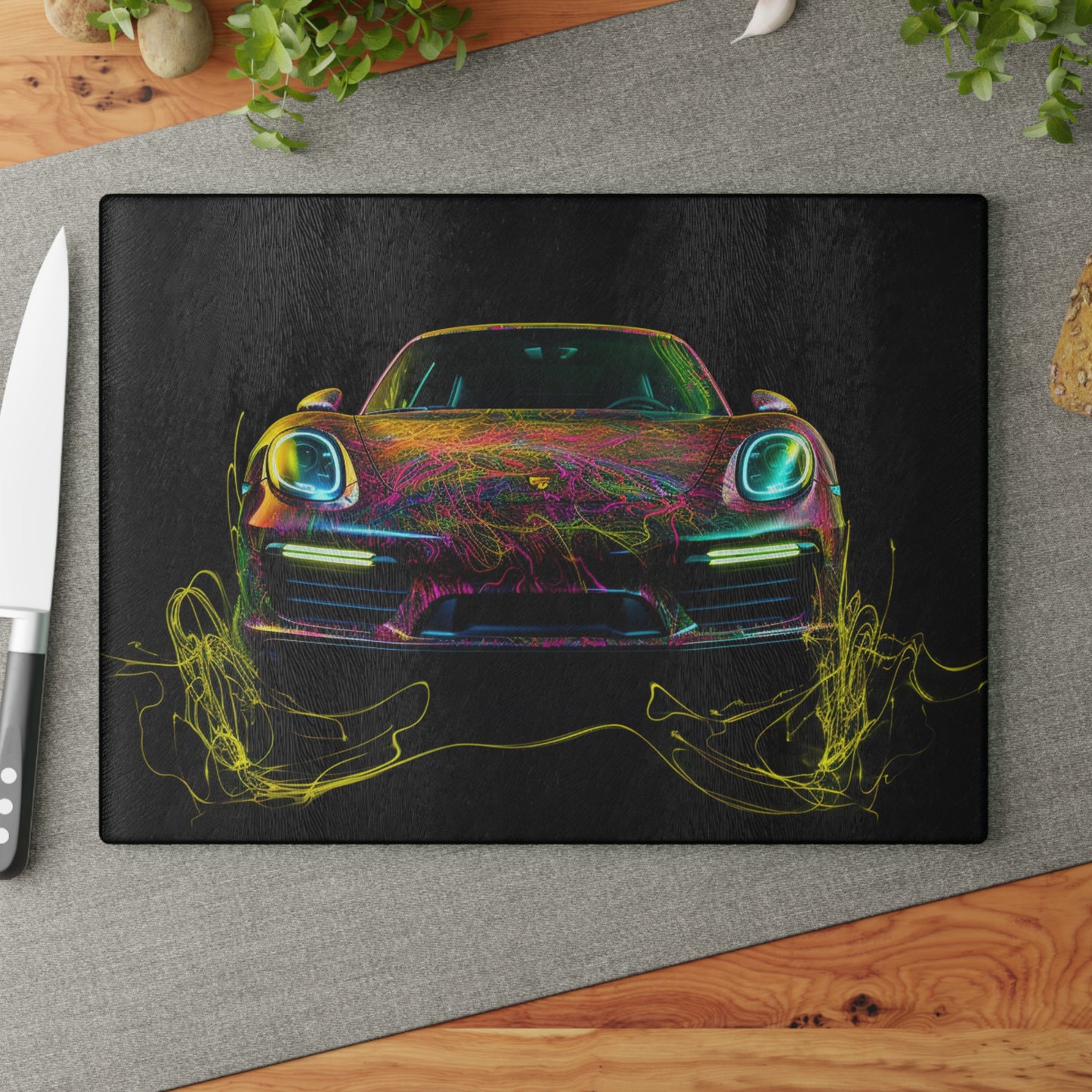 Glass Cutting Board Porsche Flair 2