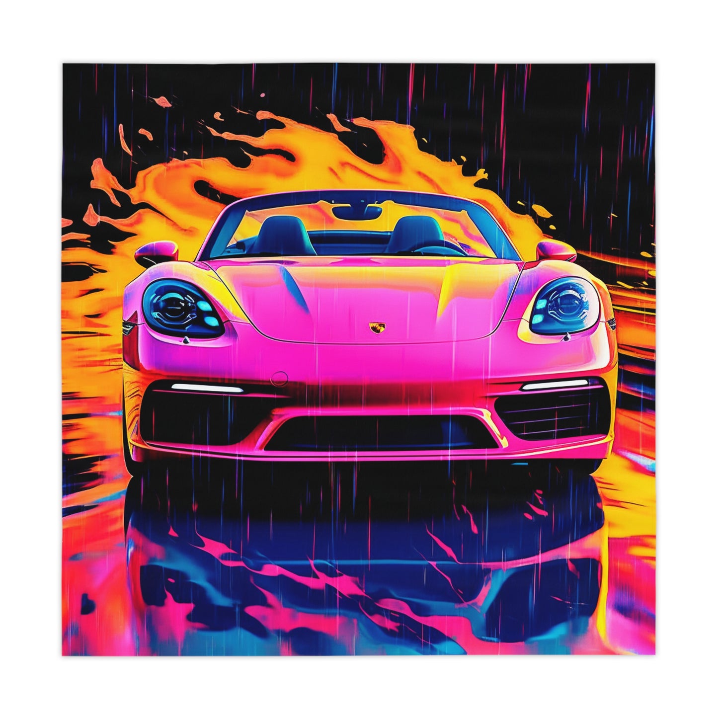 Tablecloth Pink Porsche water fusion 1