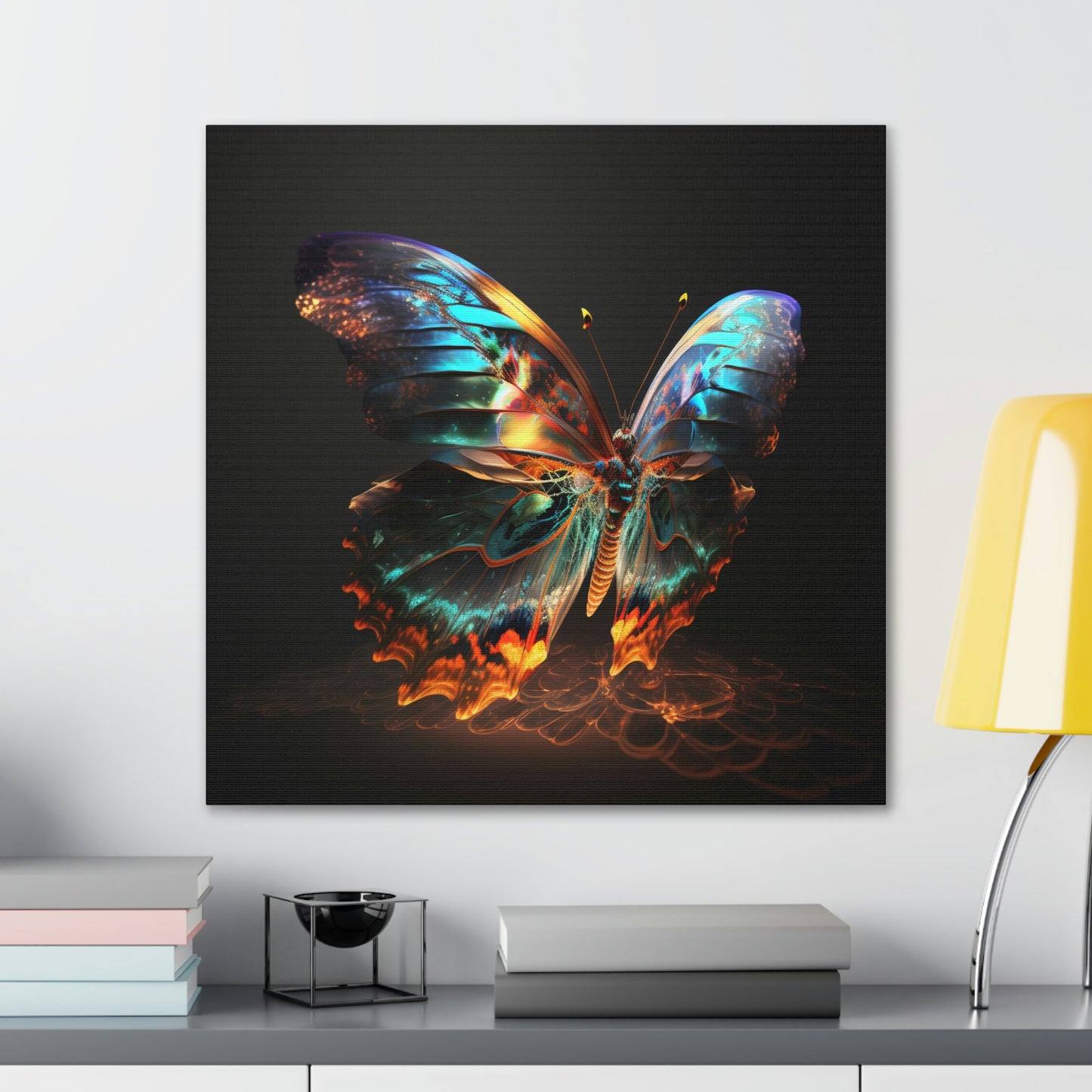Butterfly florescent glow
