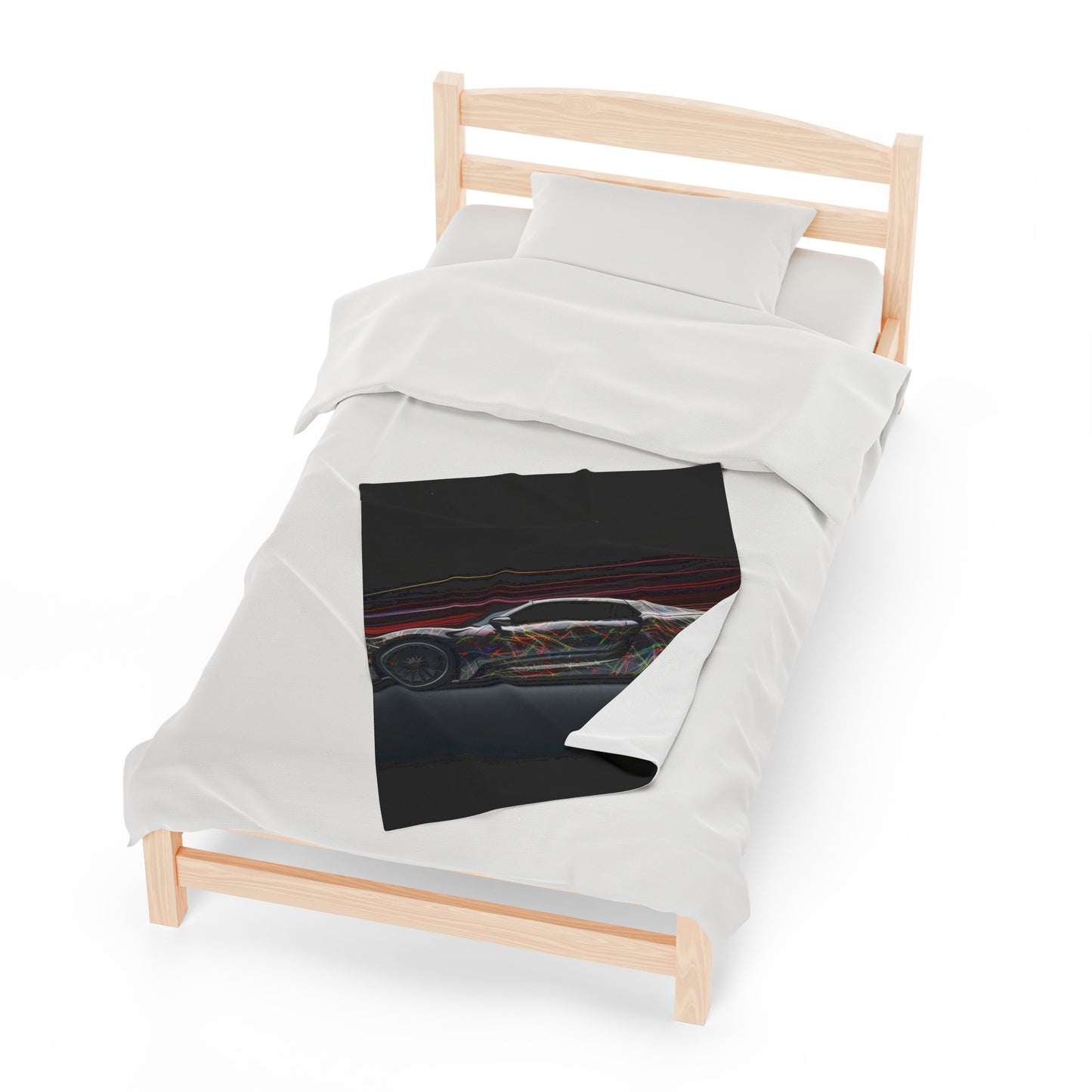 Velveteen Plush Blanket Porsche Line 4