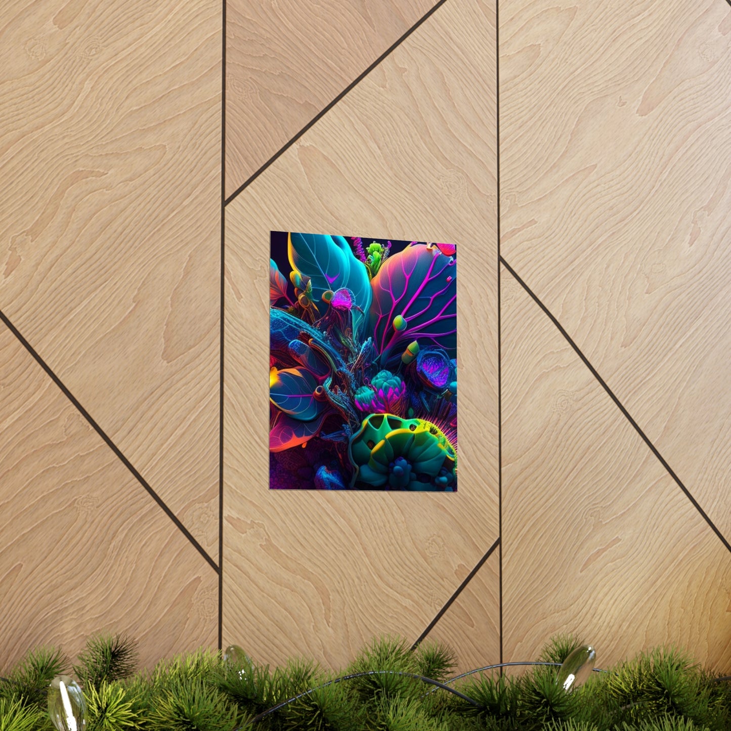 Premium Matte Vertical Posters Macro Coral Reef 3