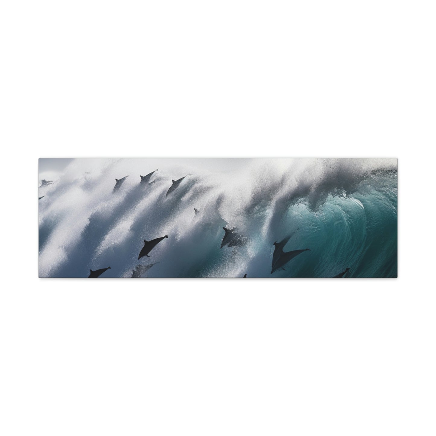 Canvas Gallery Wraps Dolphin Wave 1