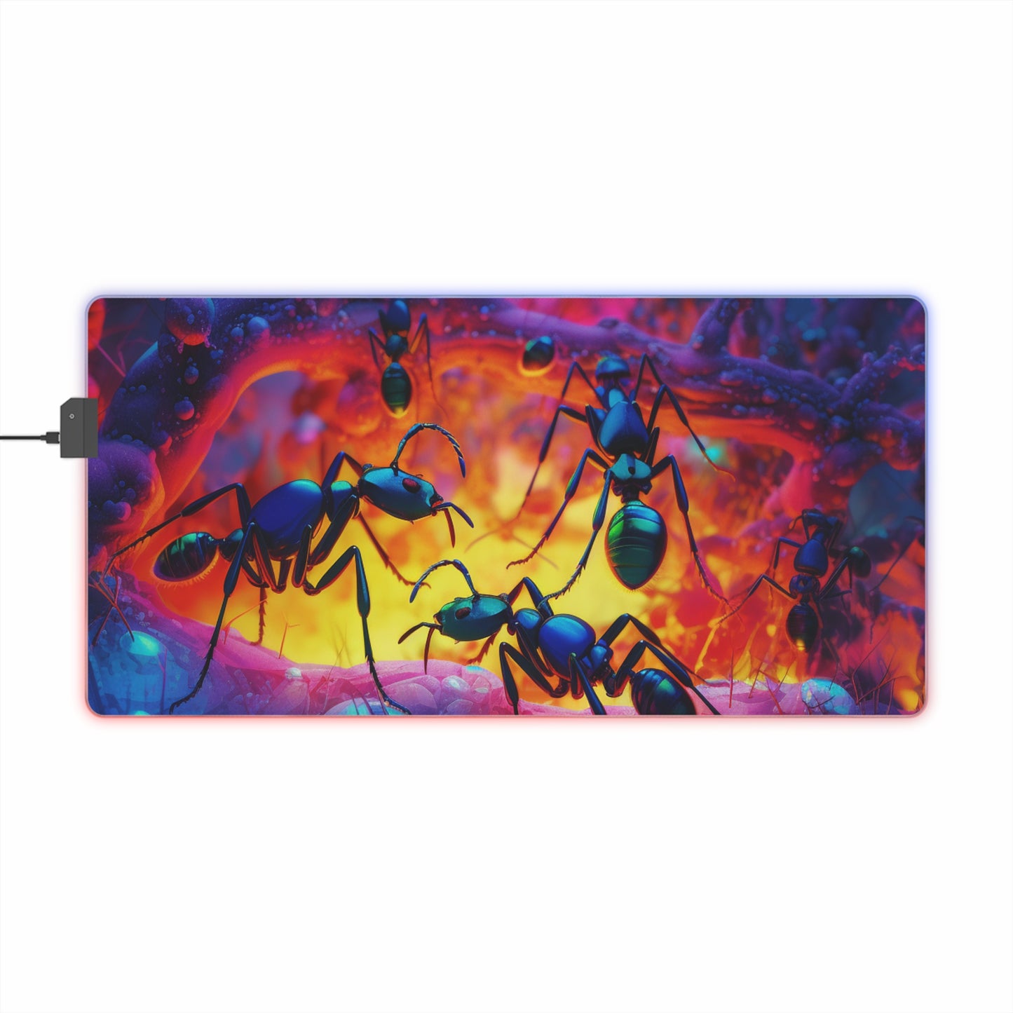 LED Gaming Mouse Pad Ants Home 3