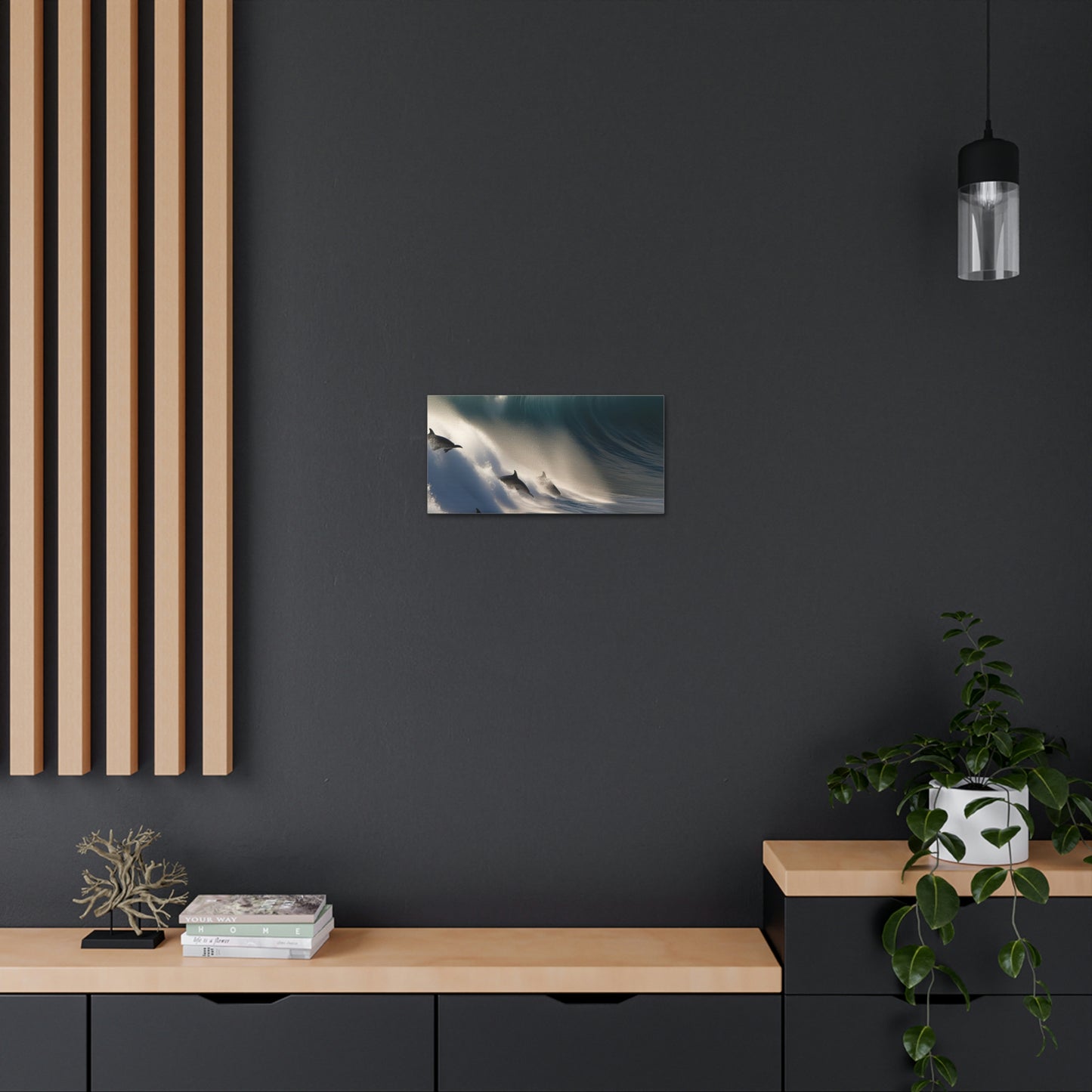 Canvas Gallery Wraps Dolphin Wave 2