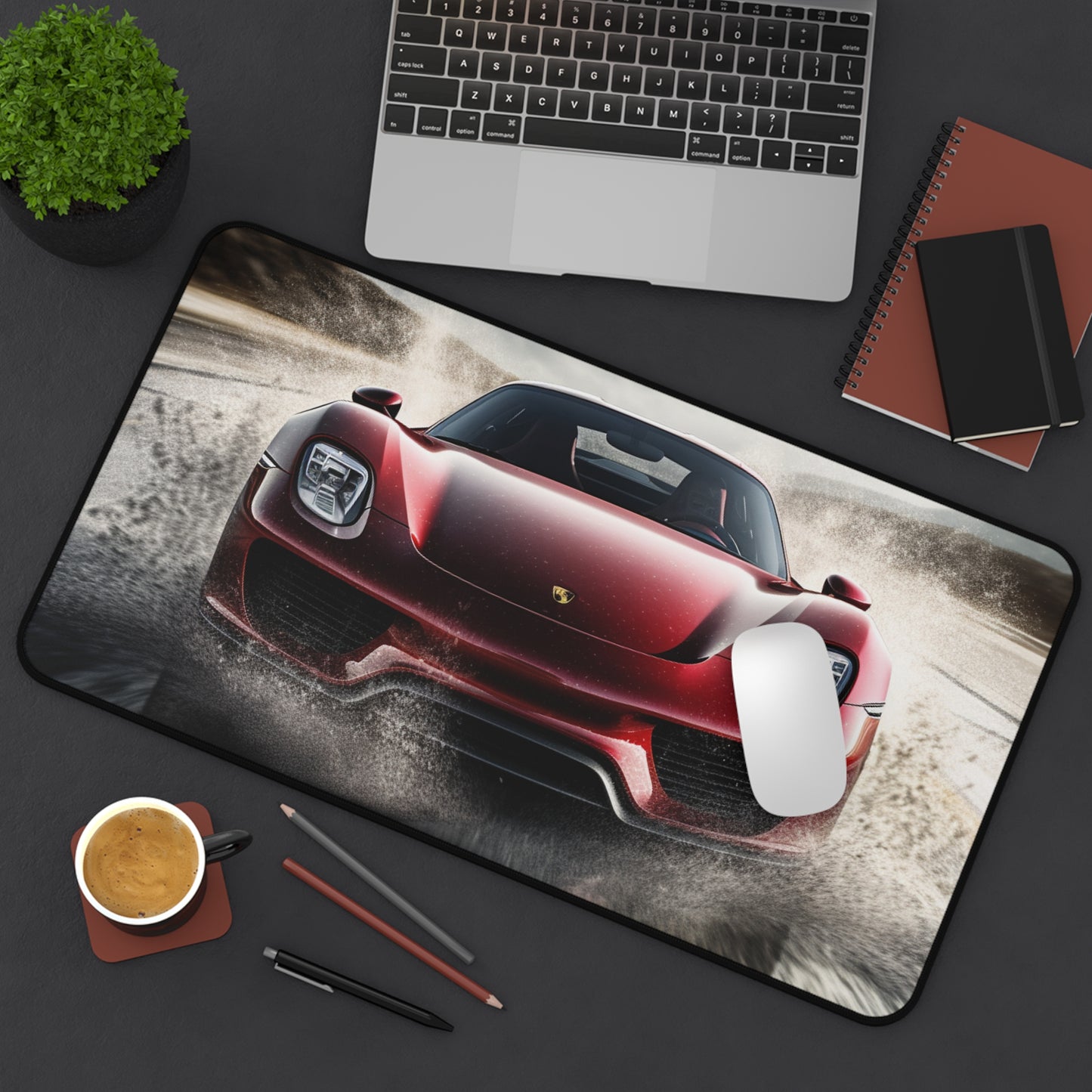 Desk Mat 918 Spyder with white background driving fast on water 4