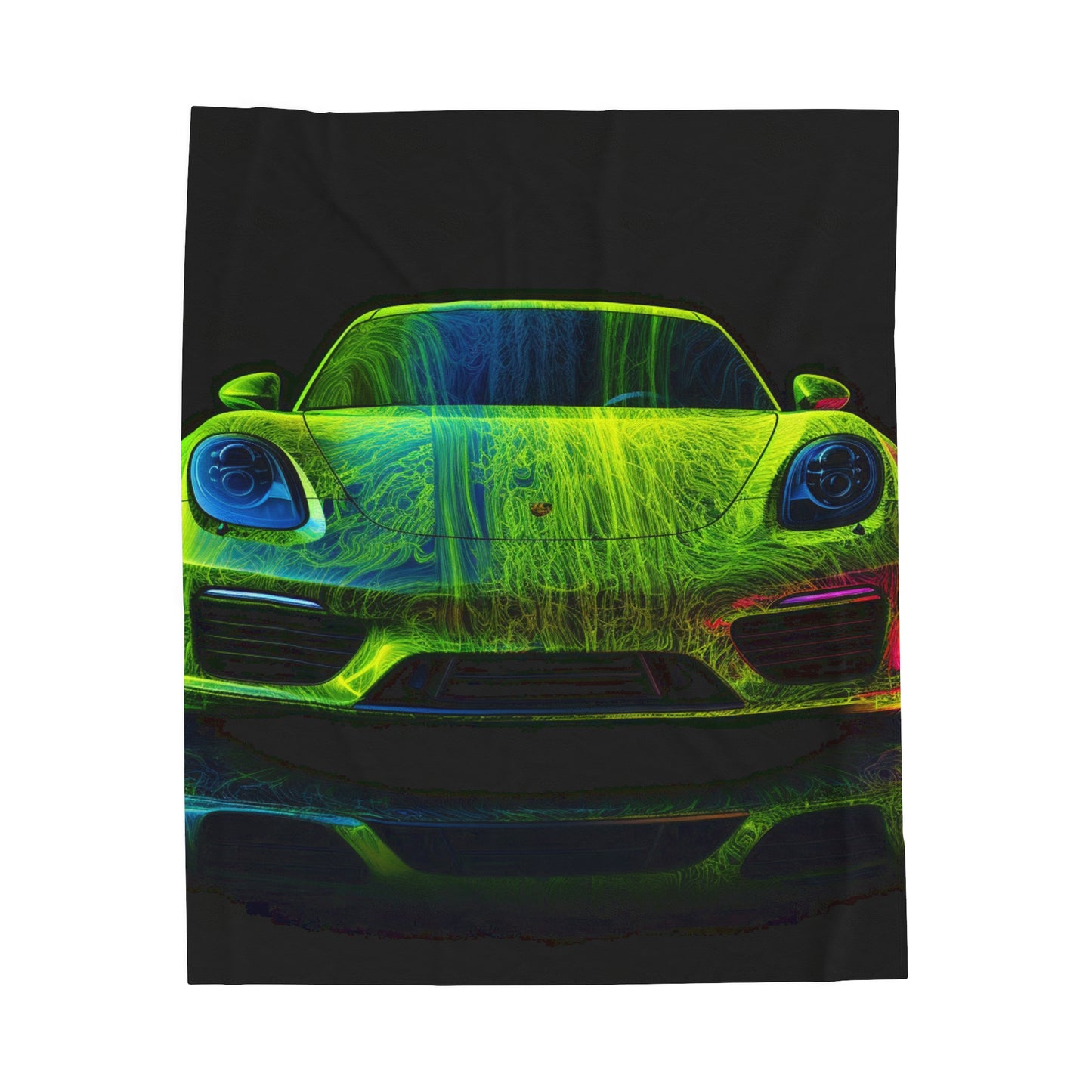 Velveteen Plush Blanket Porsche Flair 3