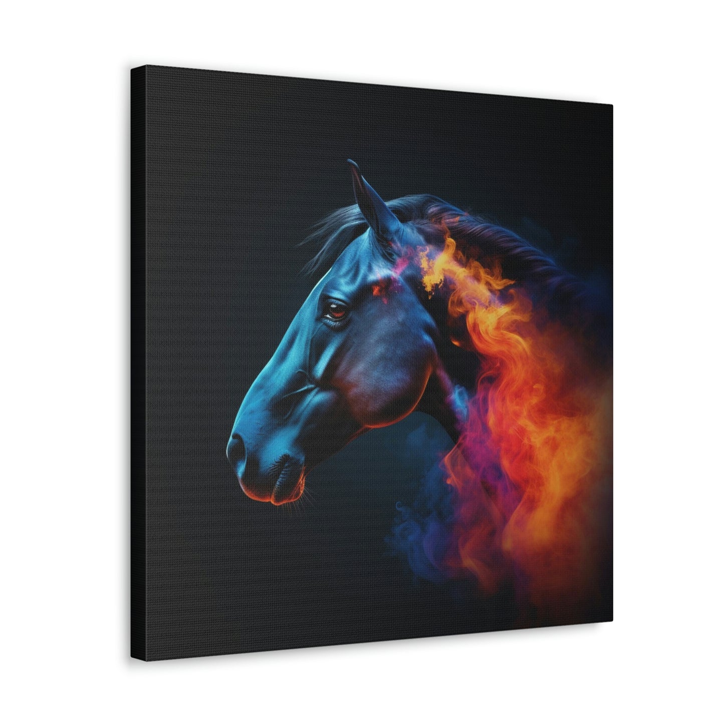 Canvas Gallery Wraps Neon Horses 4