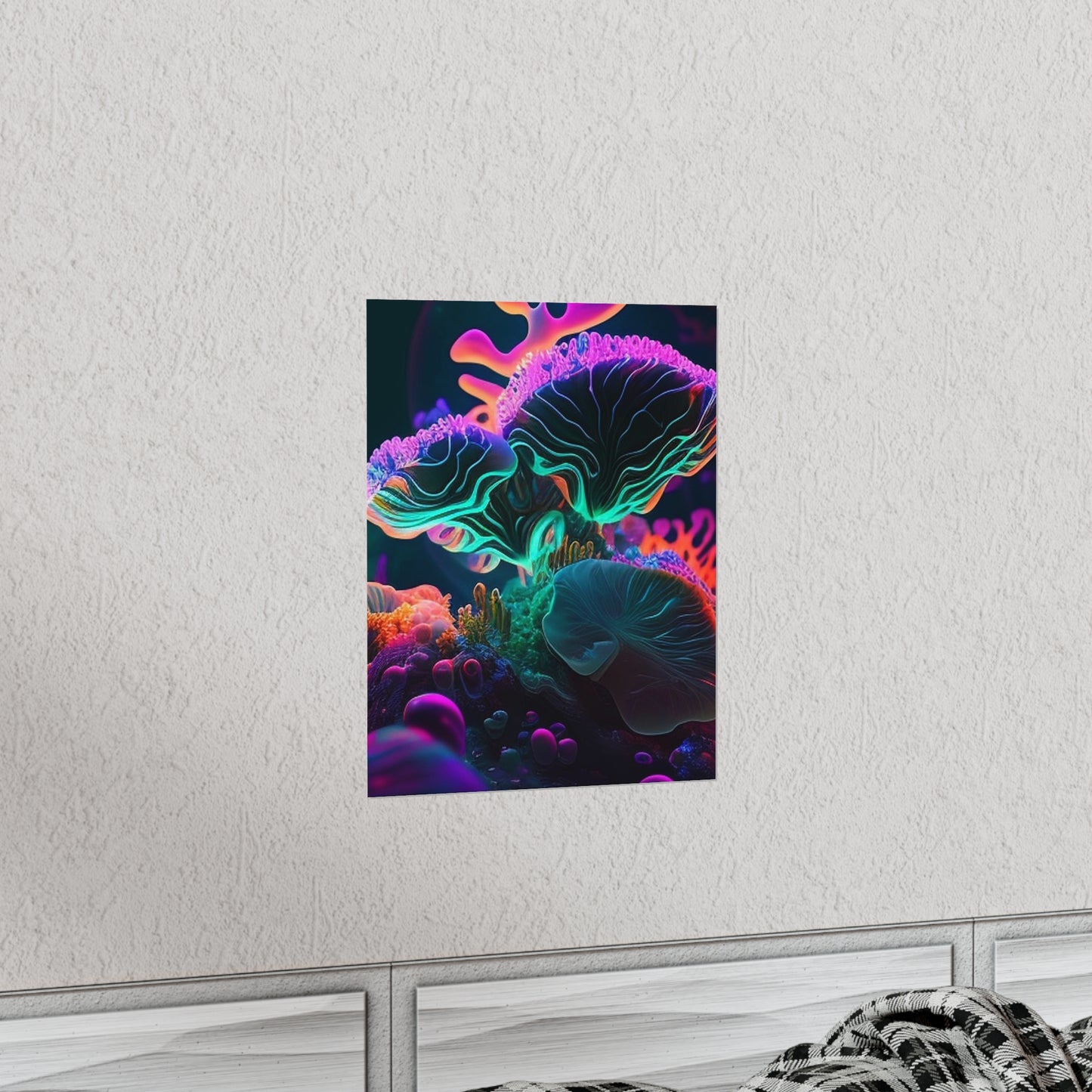 Premium Matte Vertical Posters Macro Coral Reef 4