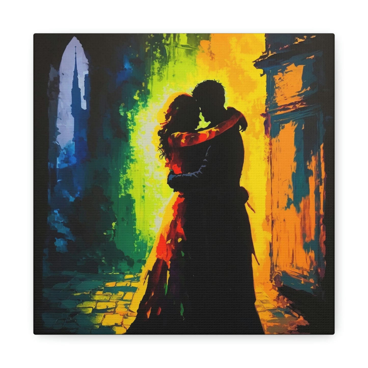 Canvas Gallery Wraps A Couples Embrace 2