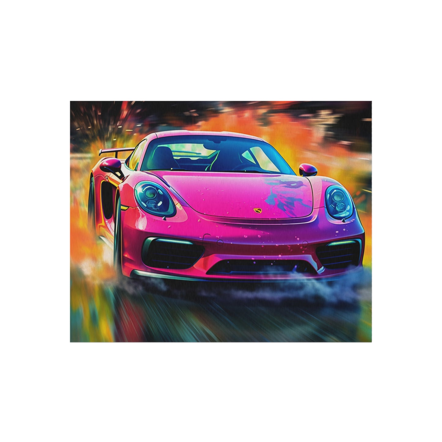 Outdoor Rug  Pink Porsche water fusion 4