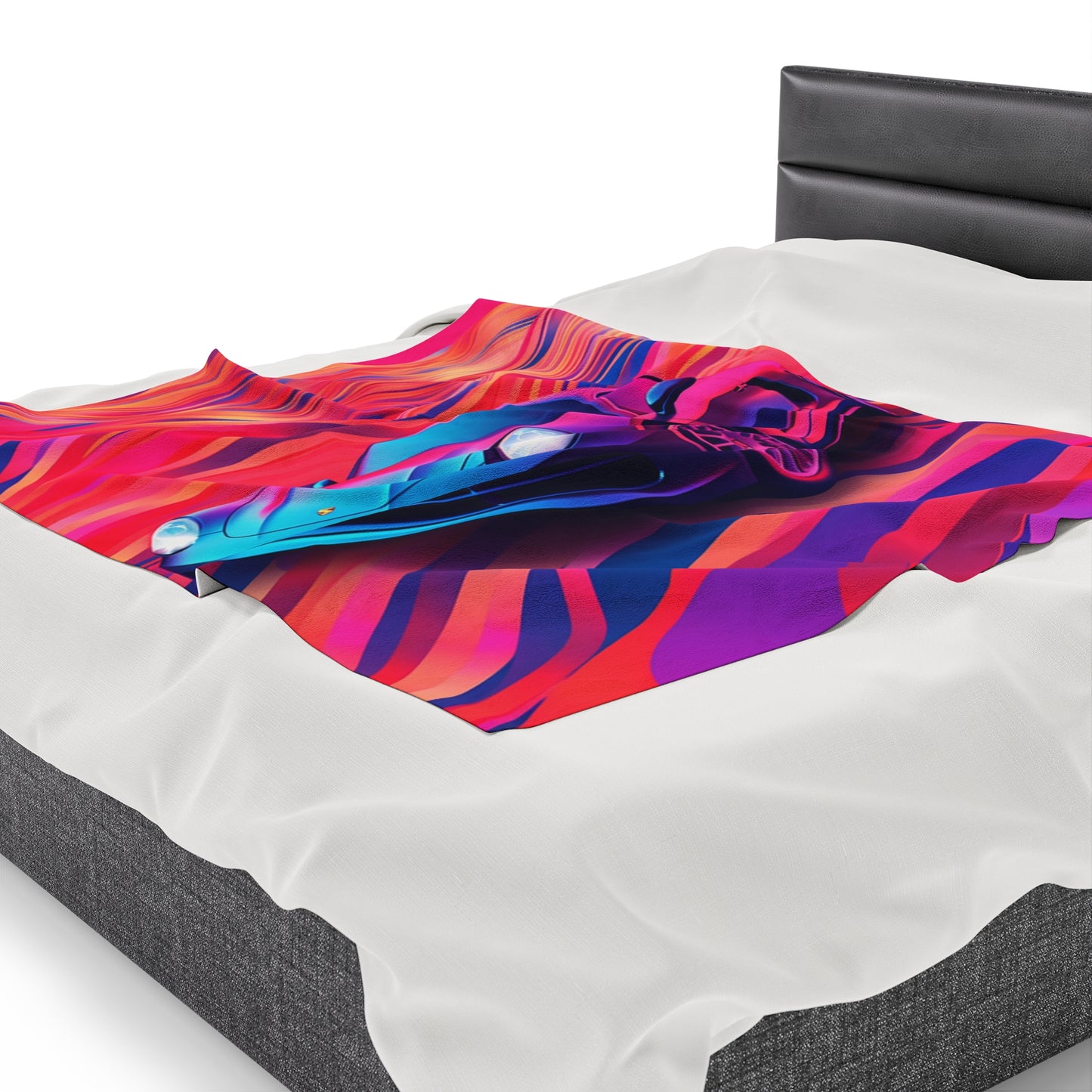 Velveteen Plush Blanket Porsche Water Fusion 3