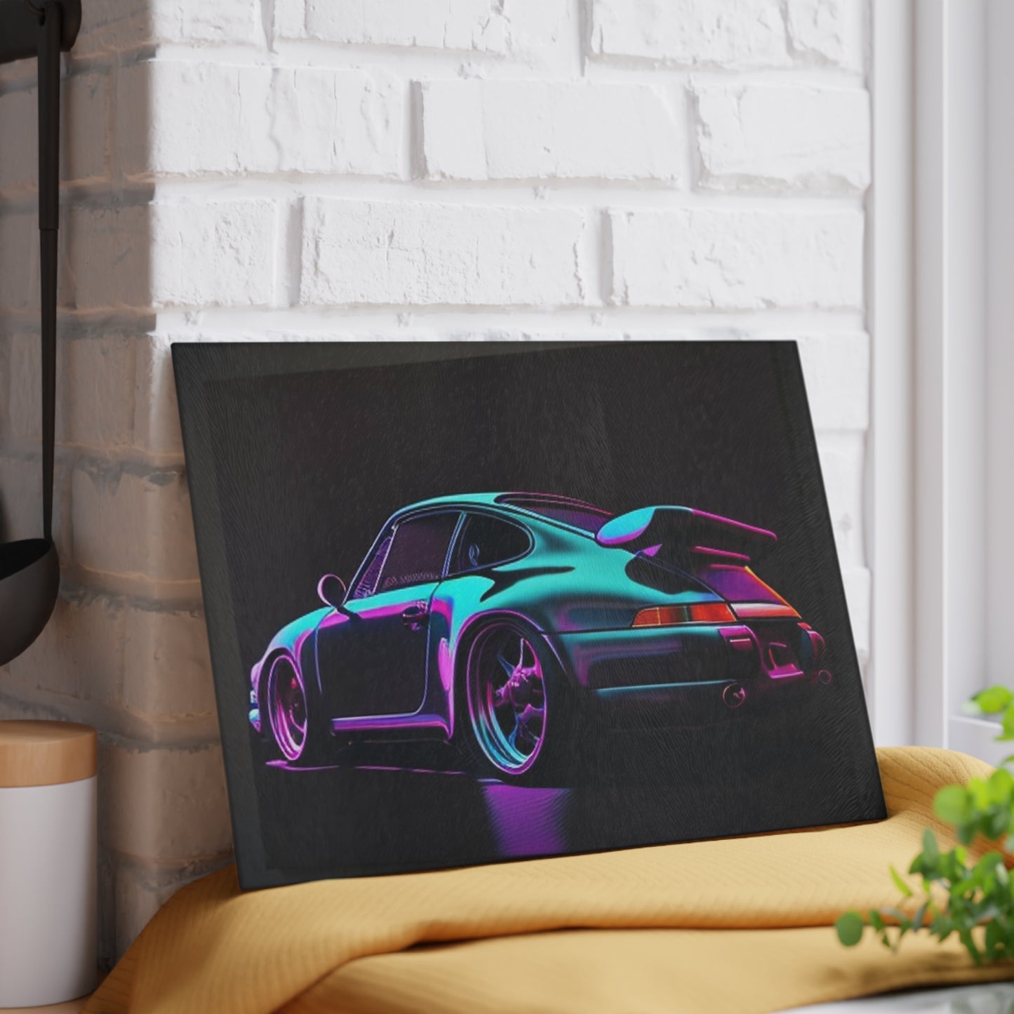 Glass Cutting Board Porsche Purple 2